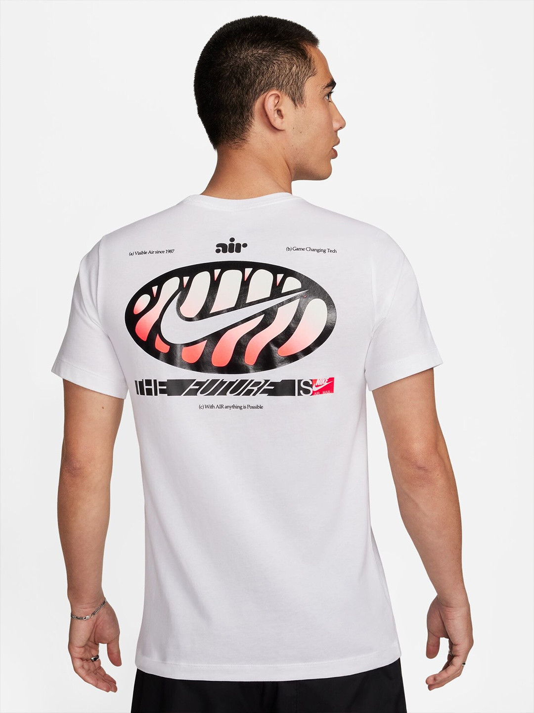 

Nike Men Sportswear Printed Cotton T-Shirt, White