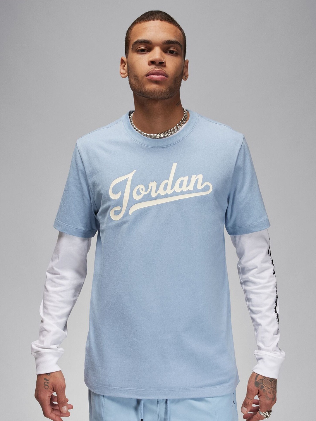 

Nike Jordan Flight MVP Printed Pure Cotton T-Shirt, Blue