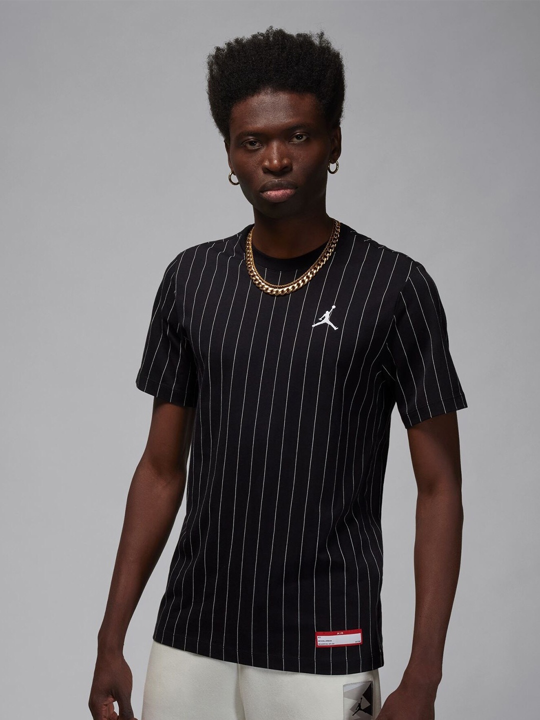 

Nike Jordan Flight MVP Striped Pure Cotton T-Shirt, Black