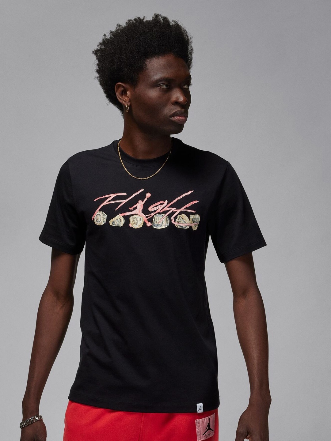 

Nike Jordan Flight Essentials Printed Pure Cotton T-Shirt, Black