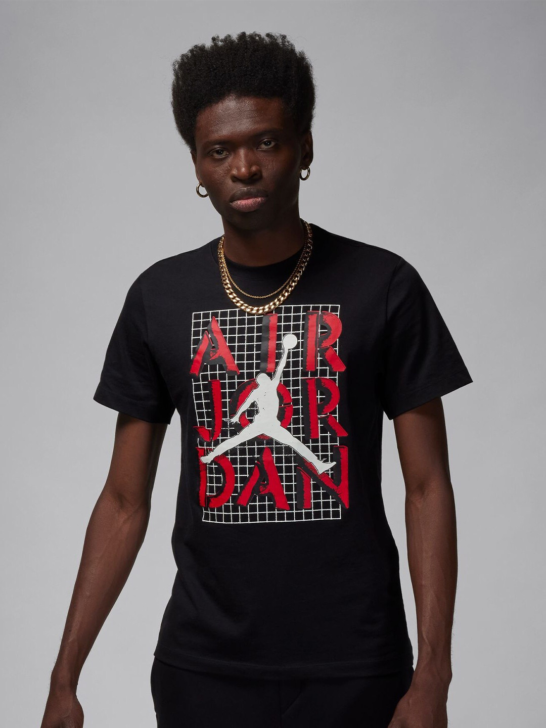 

Nike Jordan Brand Graphic Printed Pure Cotton T-Shirt, Black