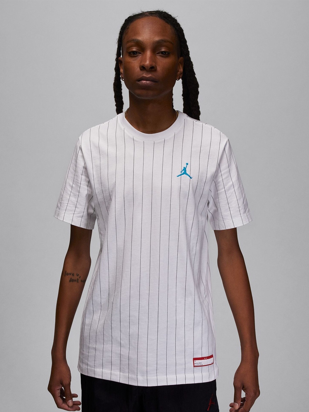 

Nike Jordan Flight MVP Striped Pure Cotton T-Shirt, White