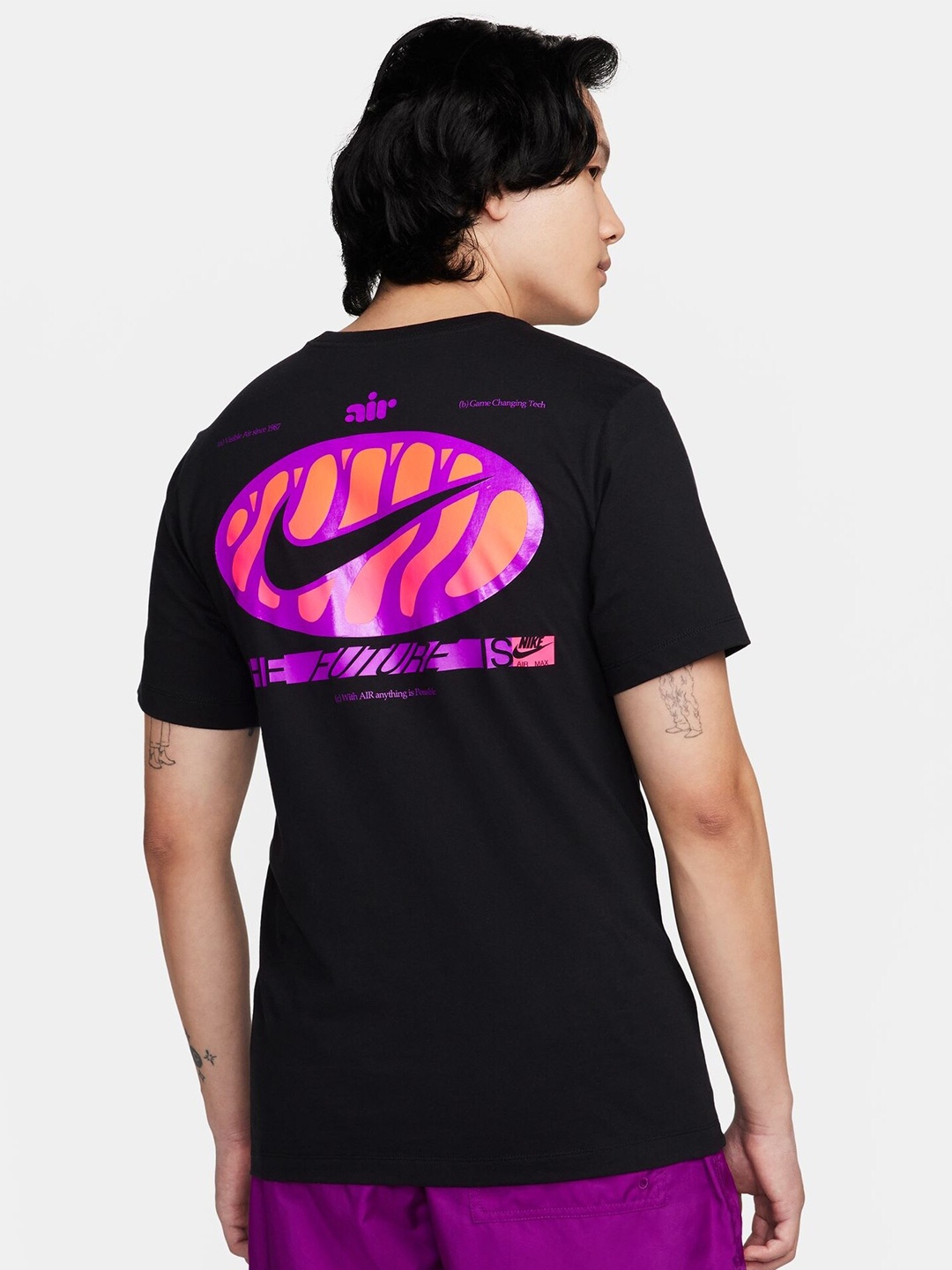 

Nike Sportswear Printed Cotton T-Shirt, Black