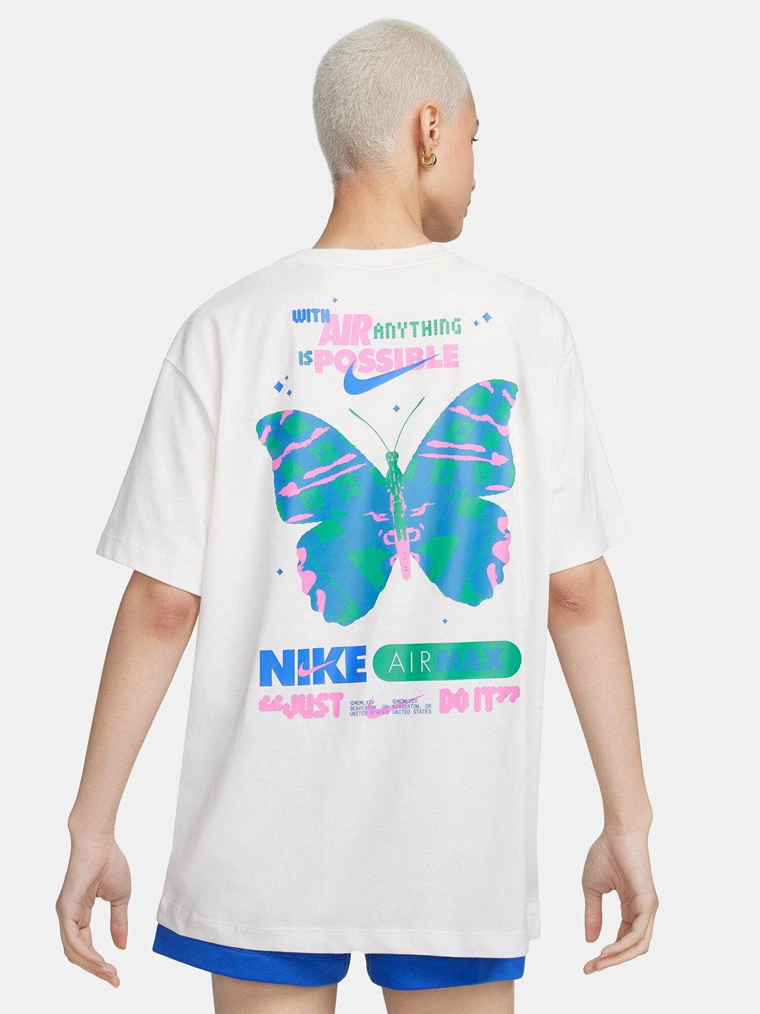 

Nike Sportswear Graphic Printed Pure Cotton Relaxed-Fit T-Shirt, White