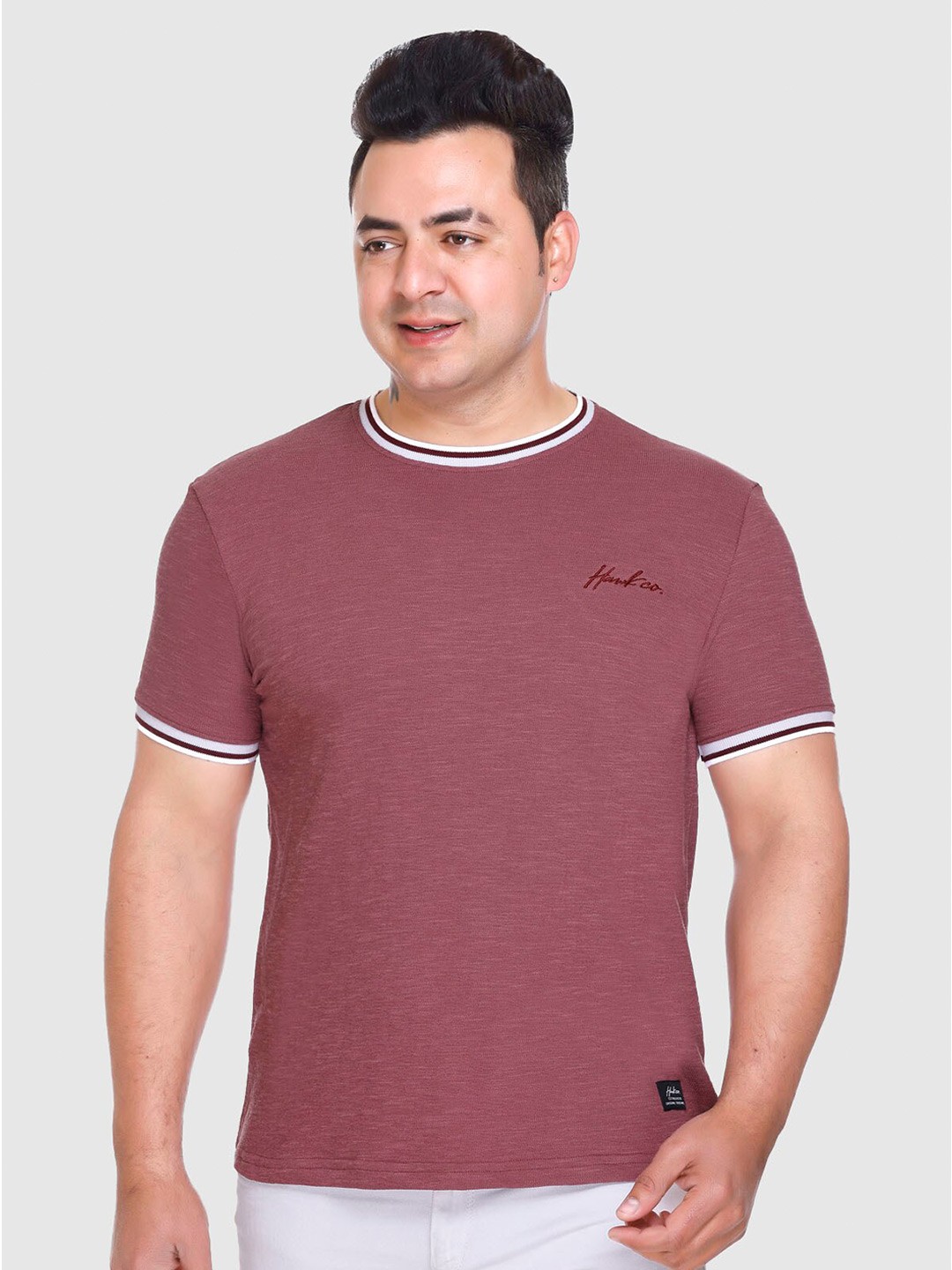 

Y&I Men Pure Cotton Pockets T-shirt, Maroon