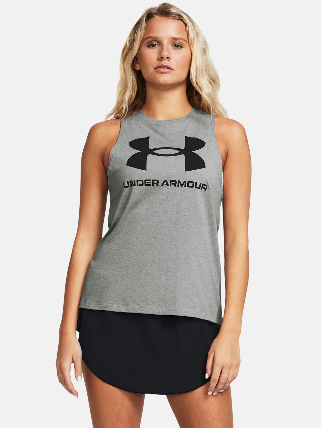 

UNDER ARMOUR Live Sportstyle Graphic Tank T-shirt, Grey