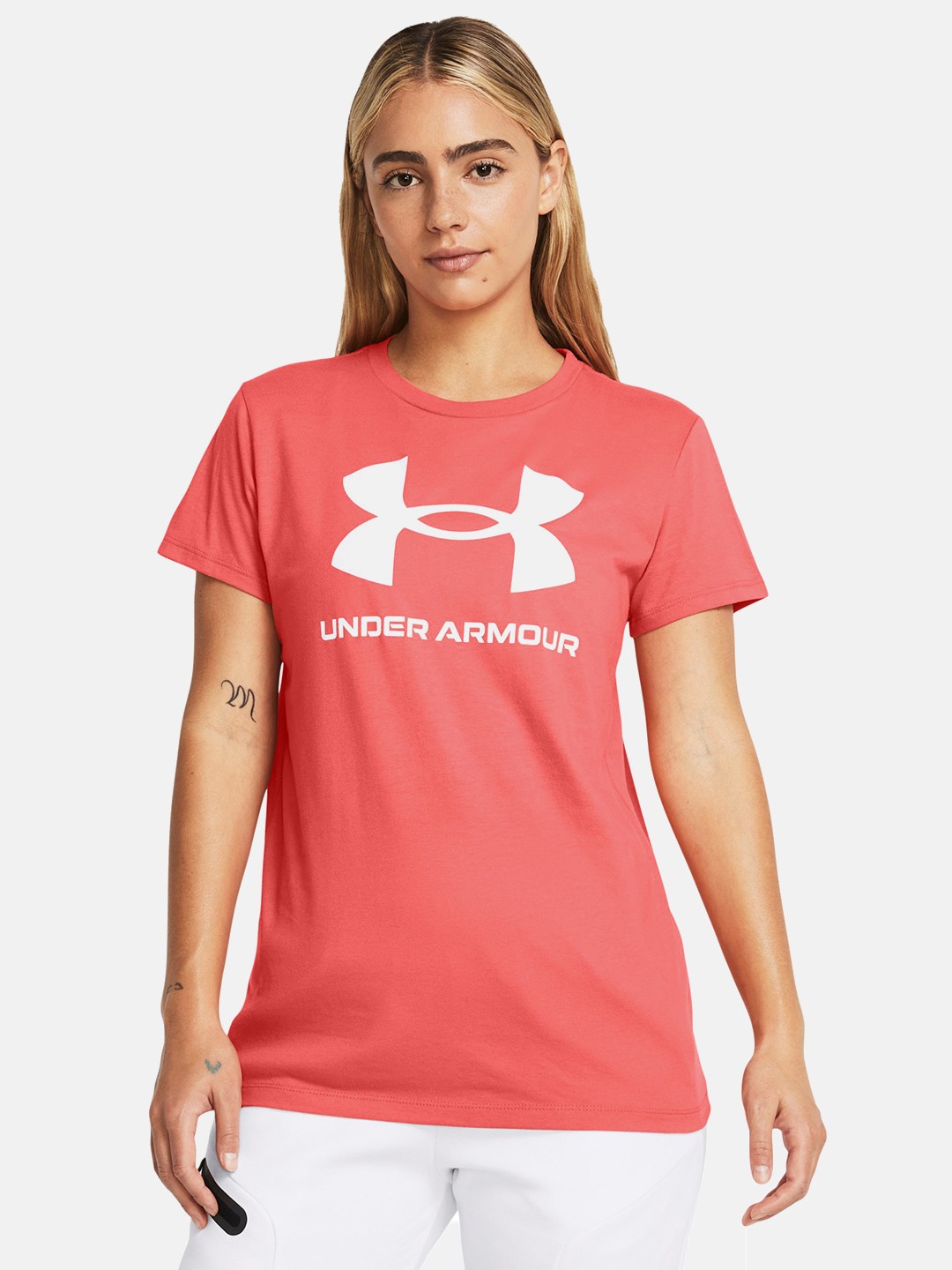 

UNDER ARMOUR Rival Logo Short Sleeve Training T-shirt, Pink
