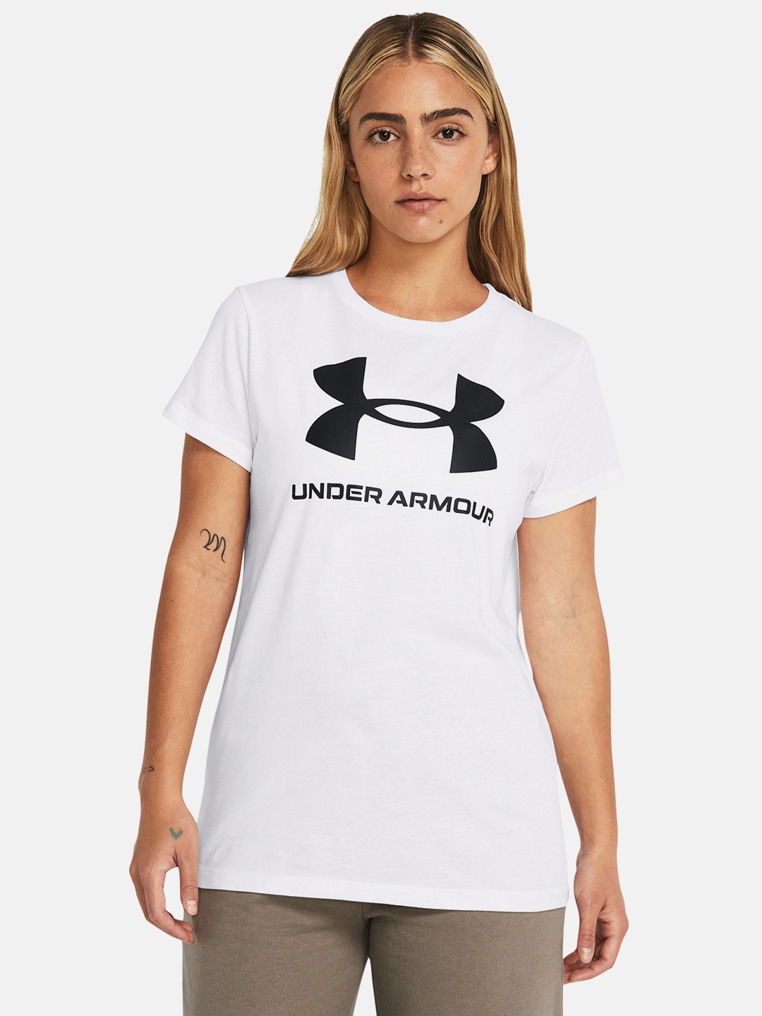 

UNDER ARMOUR Rival Logo Short Sleeve Training T-shirt, White