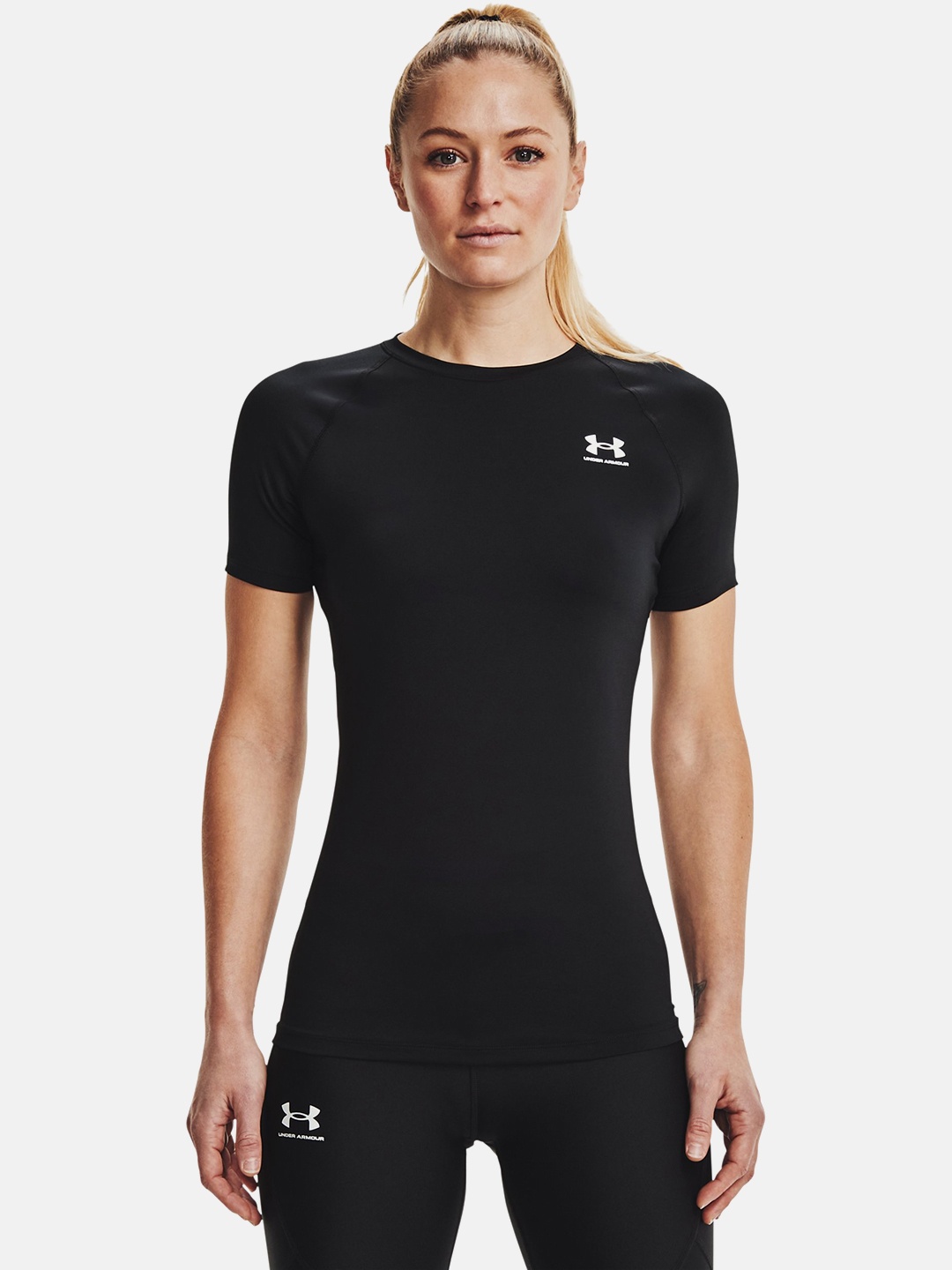 

UNDER ARMOUR Heat Gear Compression Training T-shirt, Black