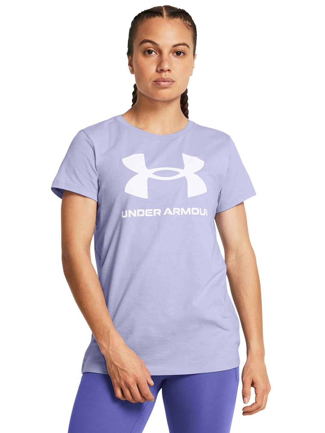 

UNDER ARMOUR Rival Printed Short Sleeve T-shirt, Lavender