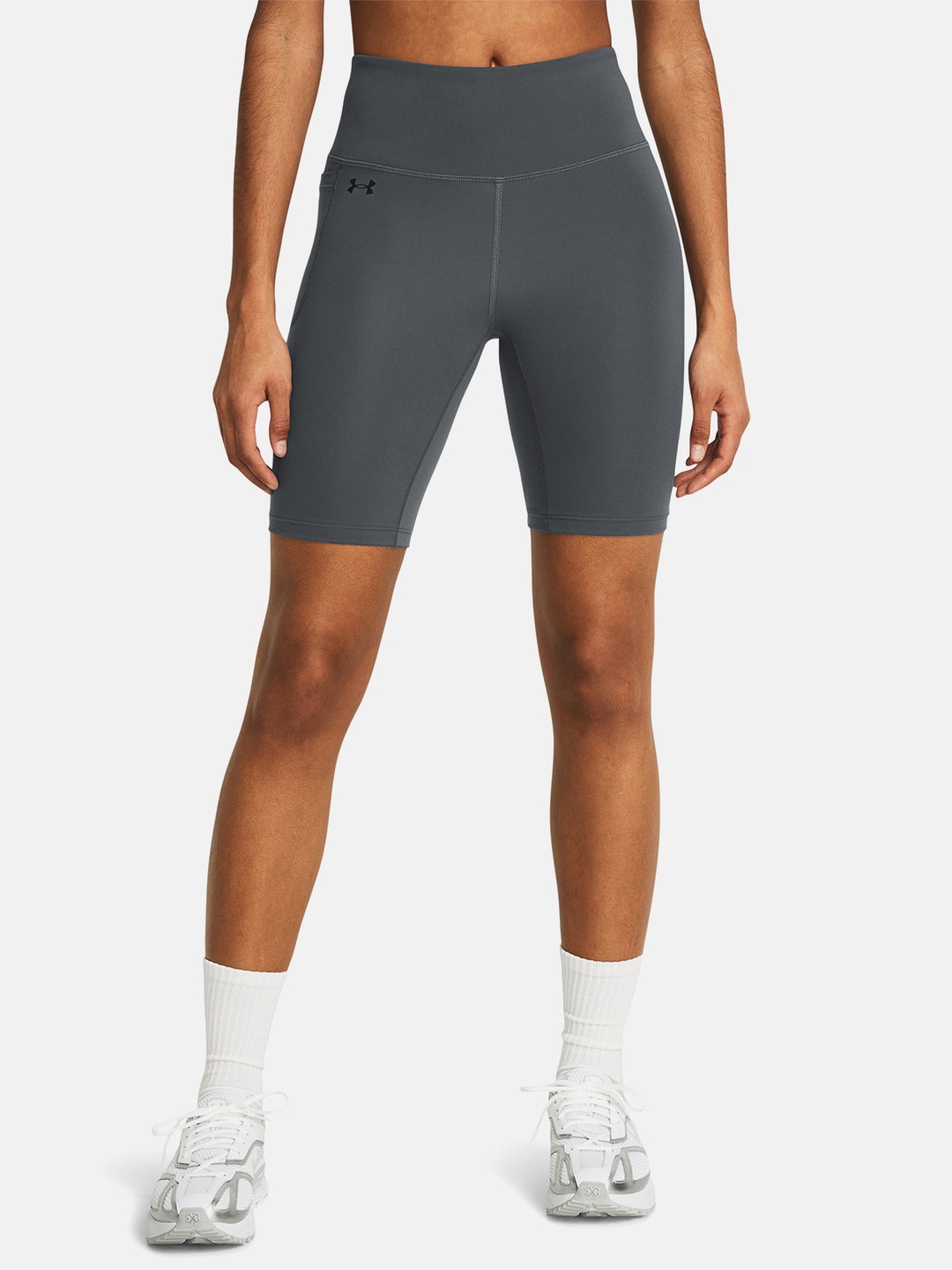 

UNDER ARMOUR Women Slim Fit Training Motion Bike Sports Short, Grey