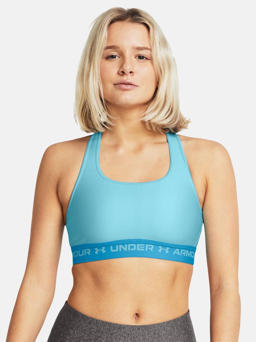 

UNDER ARMOUR Mid Crossback Sports Bra, Blue