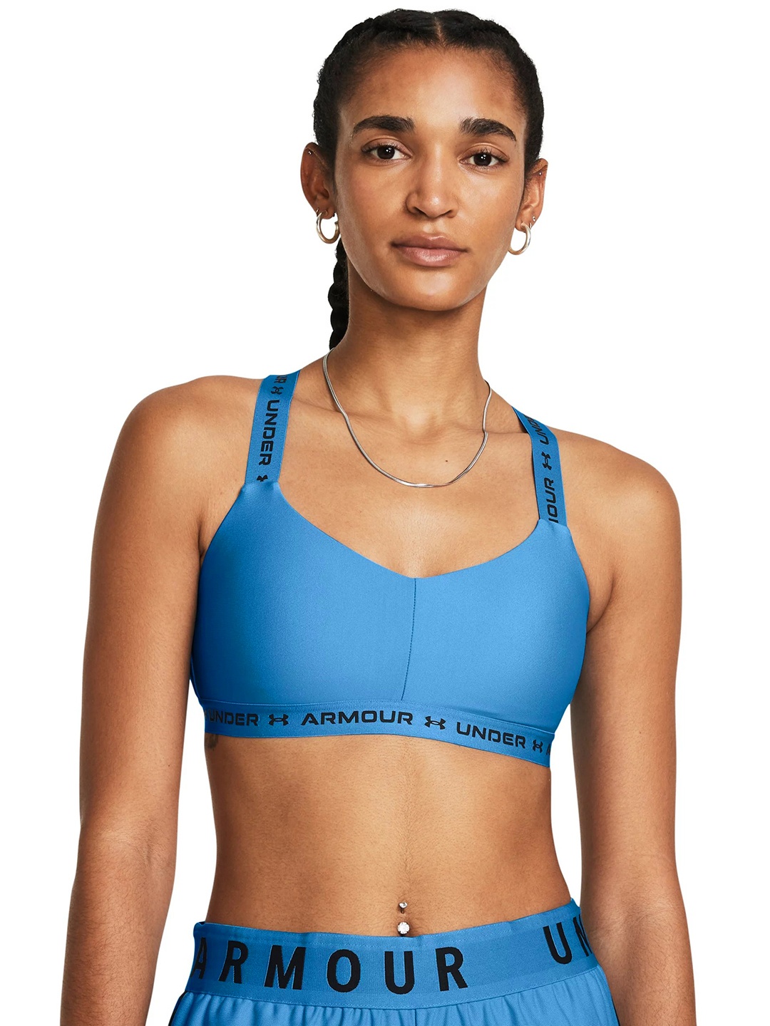 

UNDER ARMOUR Crossback Low Sports Bra, Blue