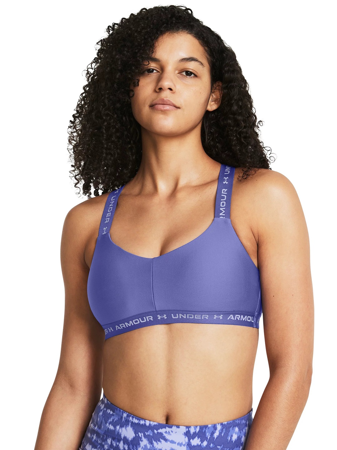 

UNDER ARMOUR Crossback Low Sports Bra, Purple
