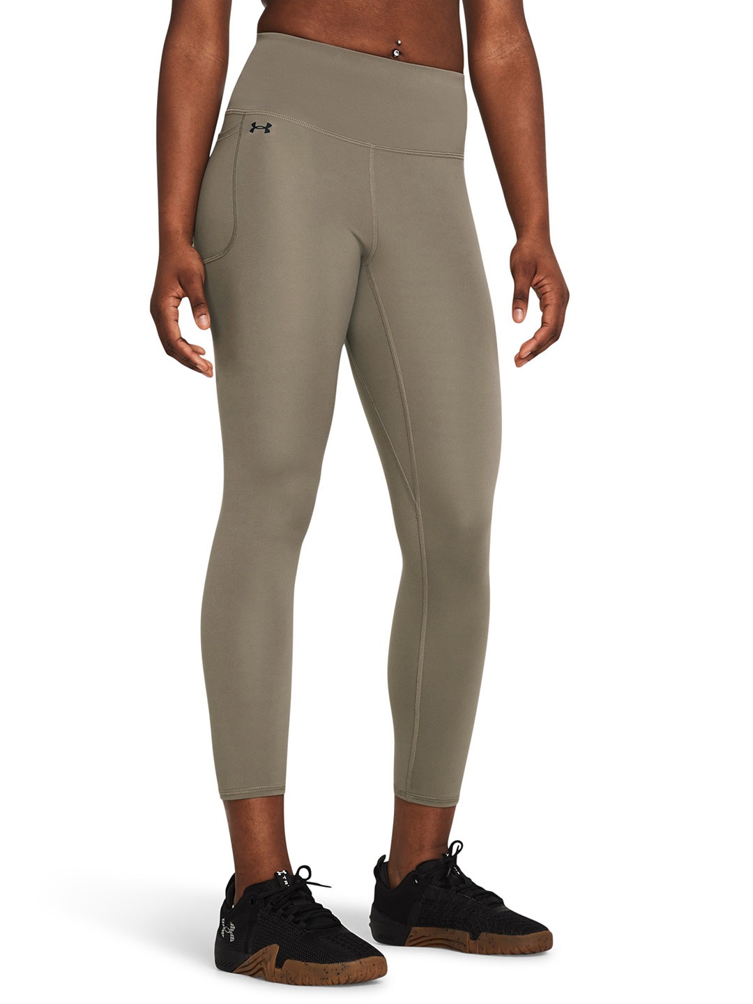 

UNDER ARMOUR Motion Ankle Tights, Taupe