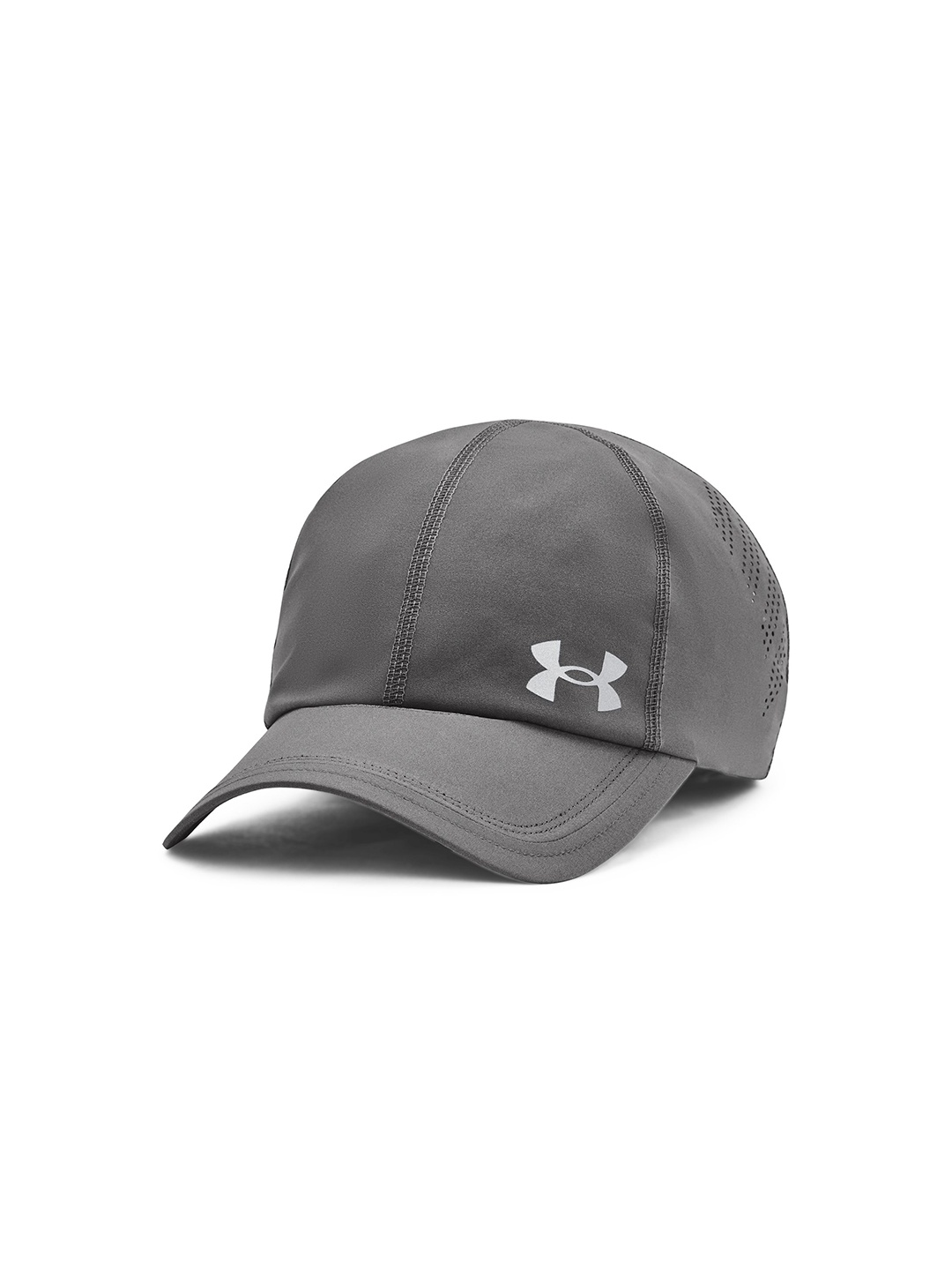 

UNDER ARMOUR Men Brand Logo Printed Iso-chill Launch Adjustable Baseball Cap, Grey