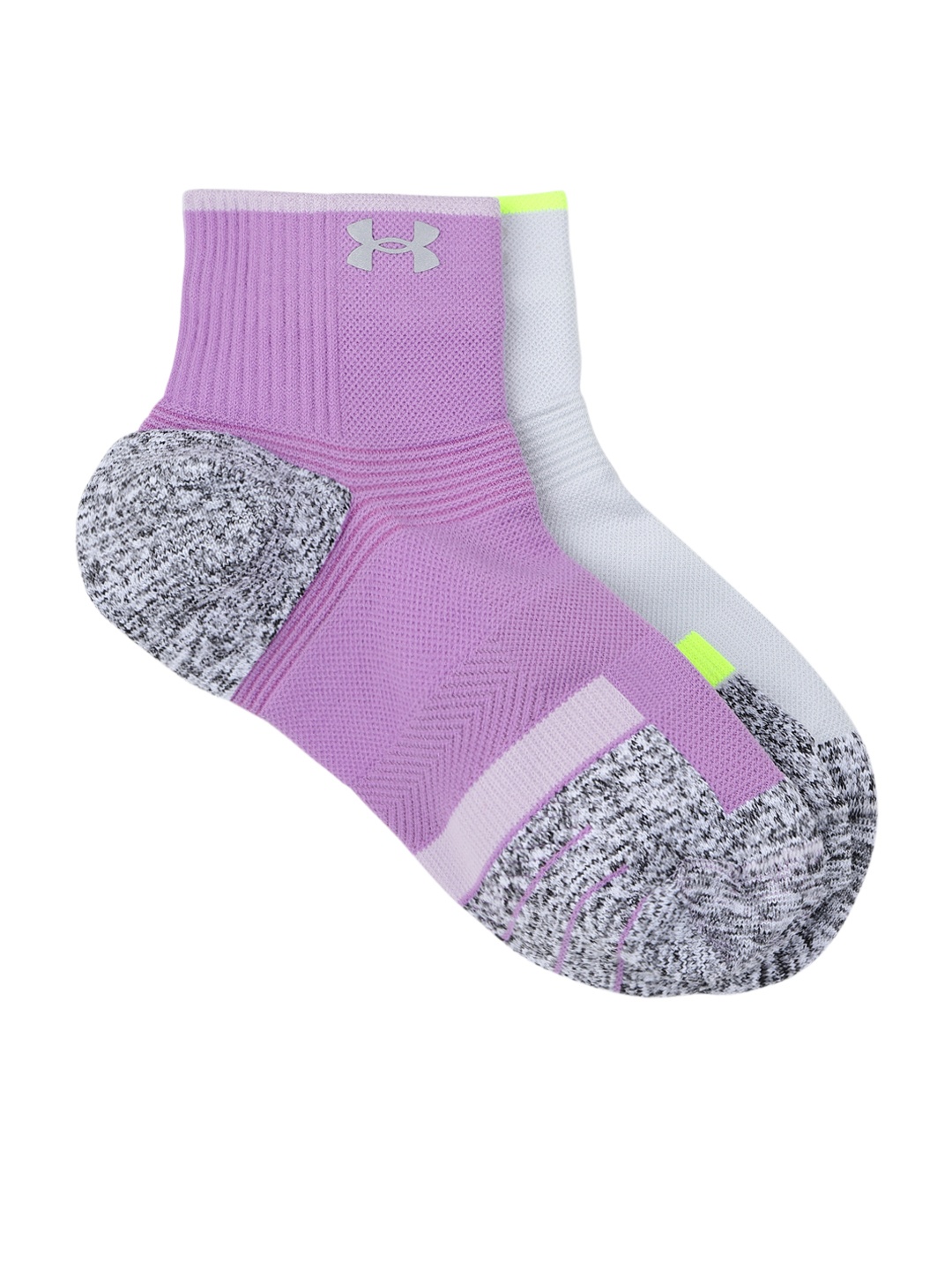 

UNDER ARMOUR Women Set of 2 Dry Pro Ankle Length Socks, Purple