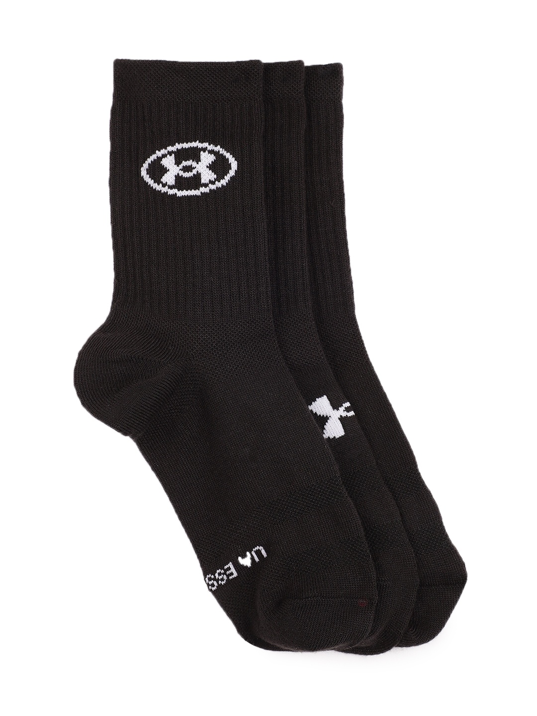 

UNDER ARMOUR Women Set of 3 Essential Novelty Calf Length Socks, Black