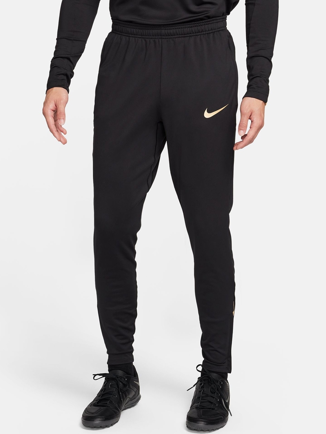 

Nike Strike Men Brand Logo Slim-Fit Dri-FIT Football Joggers, Black