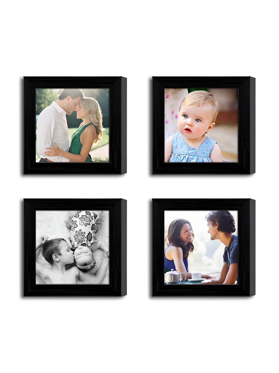 

ArtzFolio Black 4 Pieces Wooden Wall Photo Frames