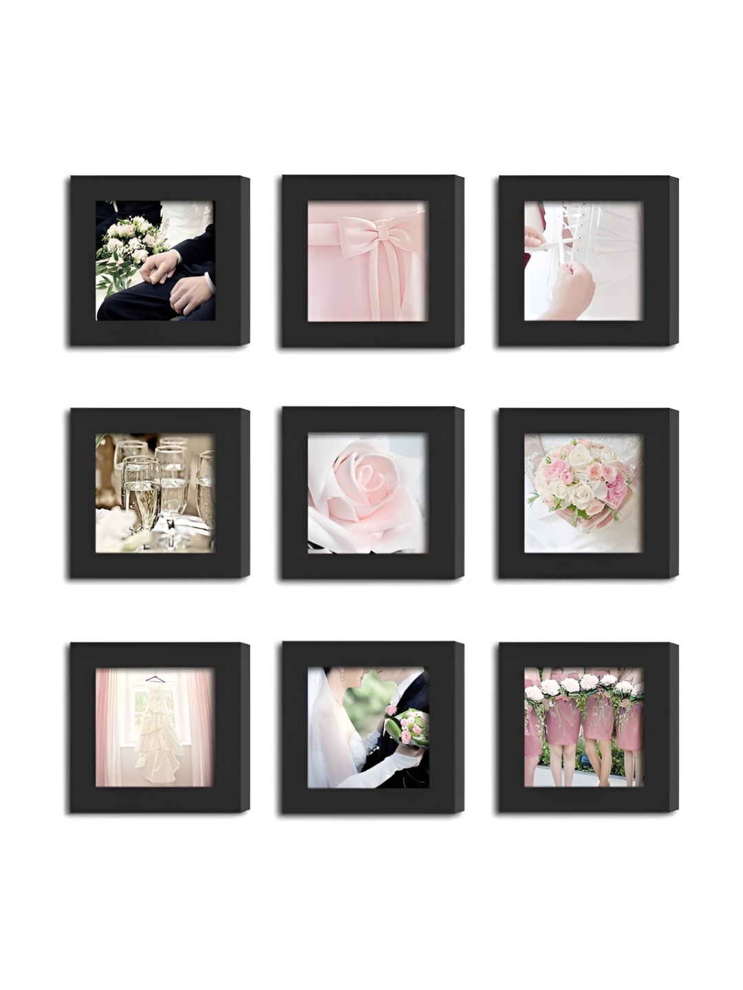 

ArtzFolio Black 9 Pieces Wooden Wall Photo Frames