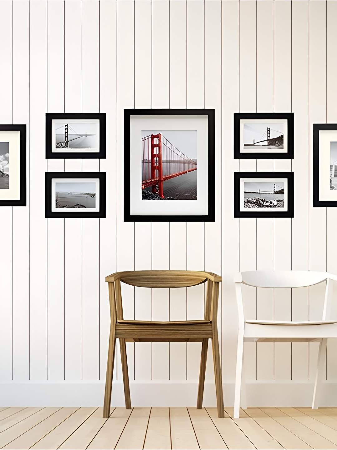 

ArtzFolio Black 7 Pieces Wooden Wall Photo Frames