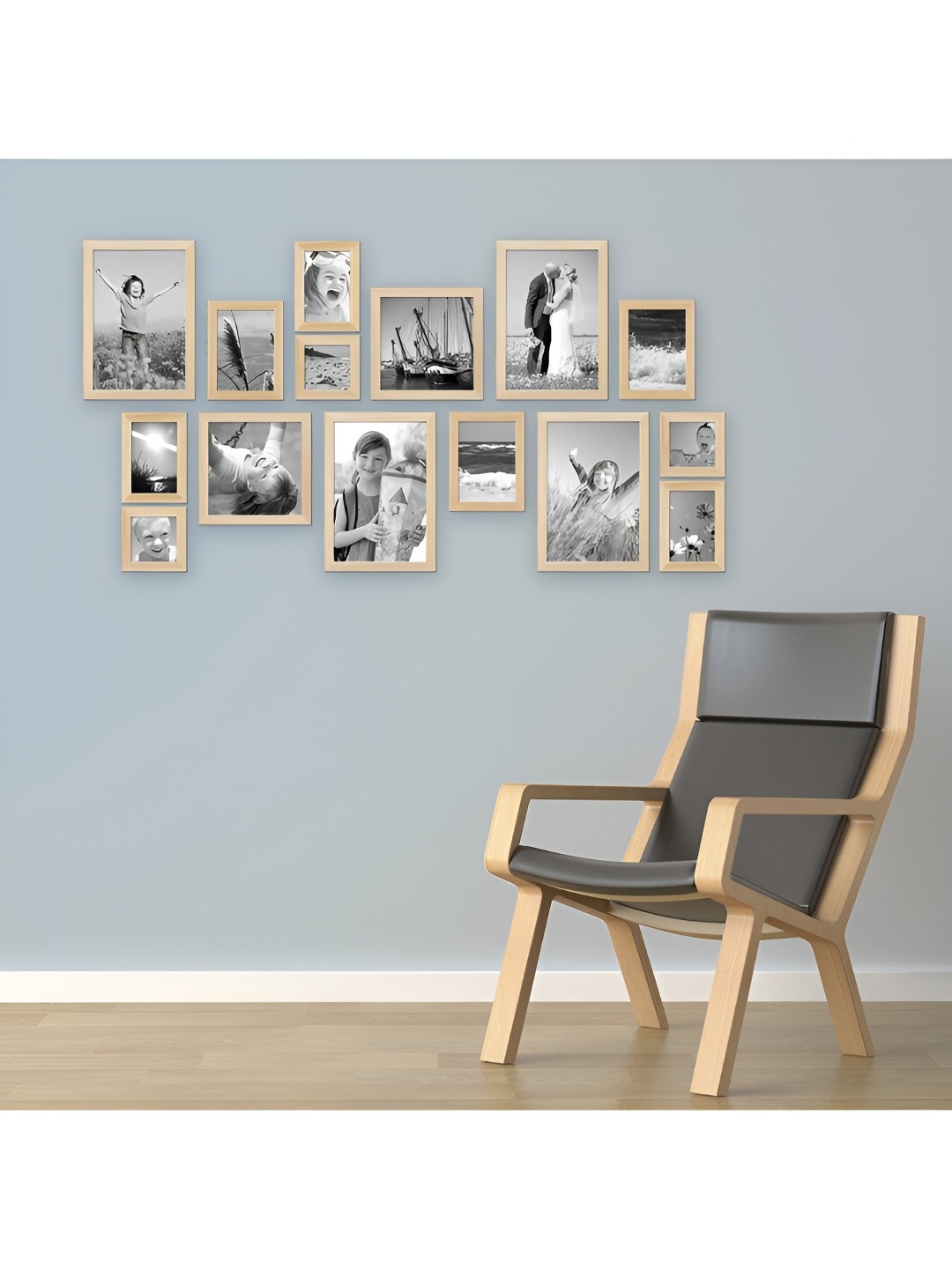 

ArtzFolio Camel Brown 15 Pieces Wooden Wall Photo Frames