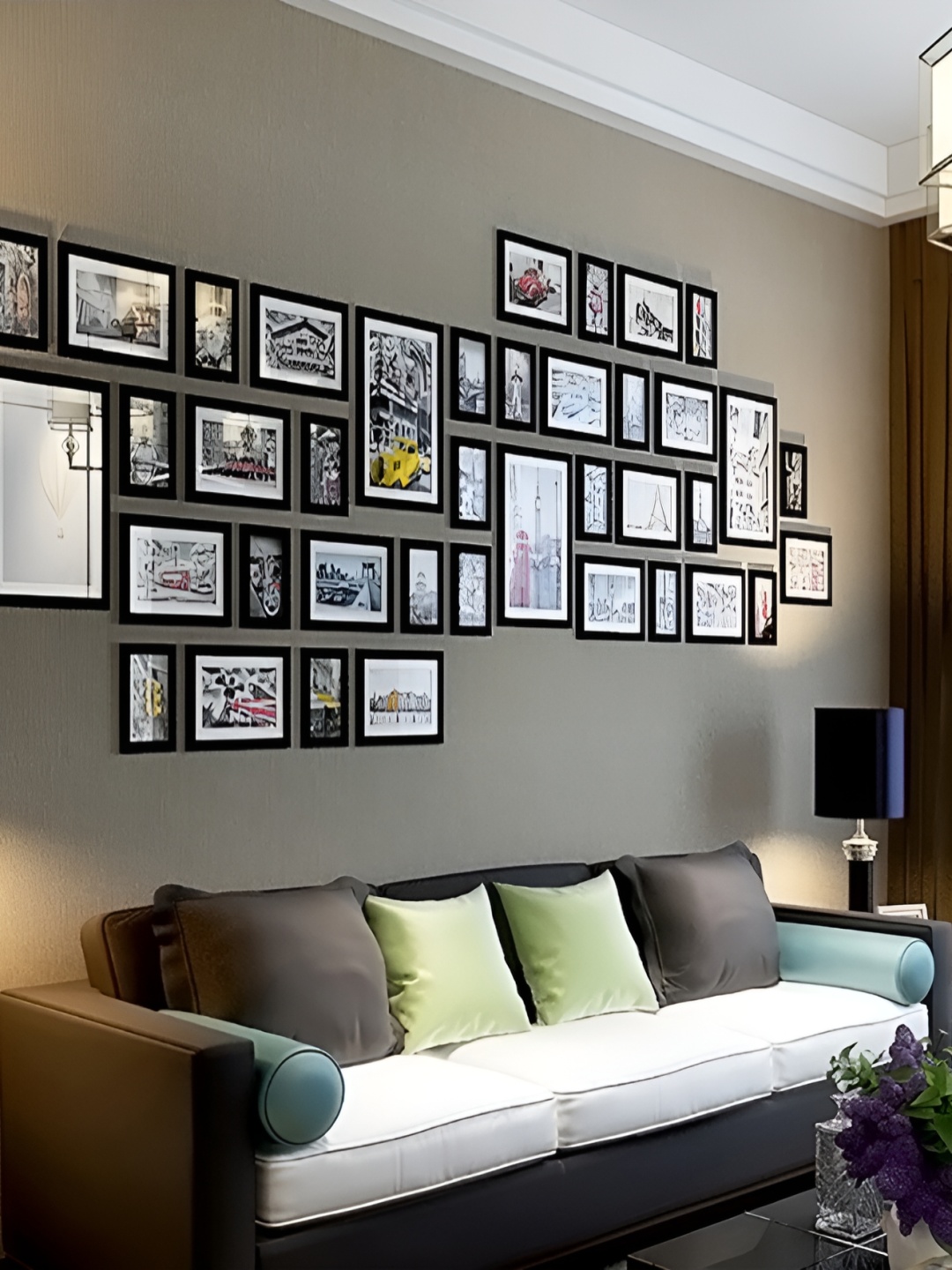 

ArtzFolio Black 41Pcs Wooden Wall Photo Frames