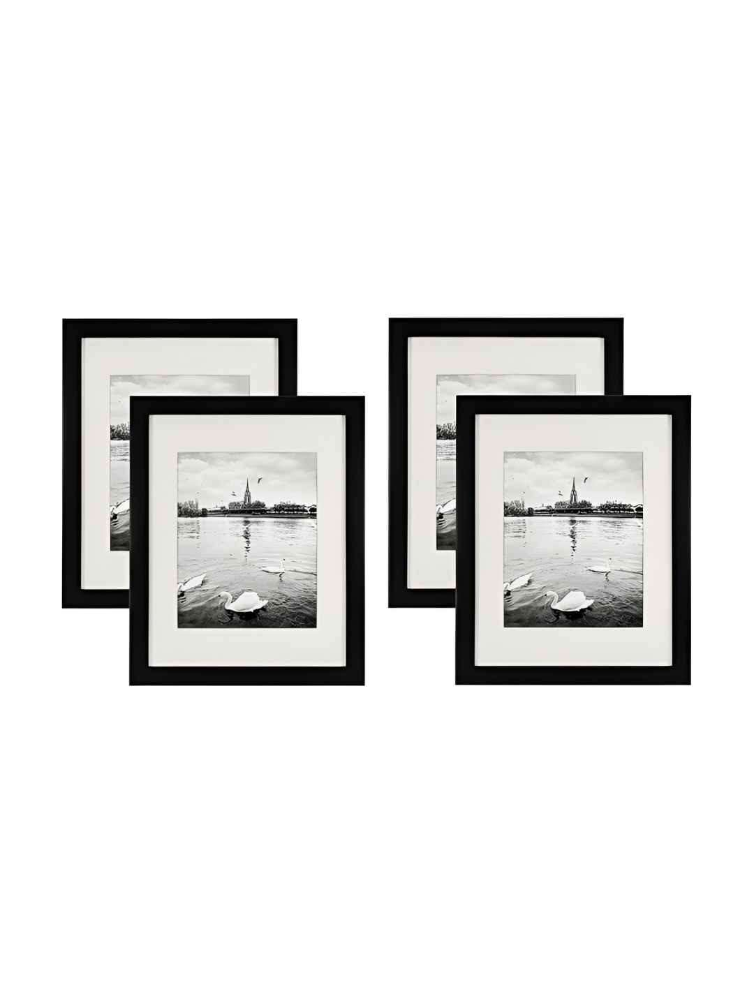 

ArtzFolio Black 4 Pieces Wooden Wall Photo Frames