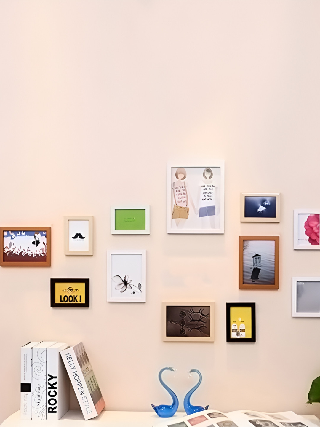 

ArtzFolio White & Brown 13 Pieces Wooden Wall Photo Frames