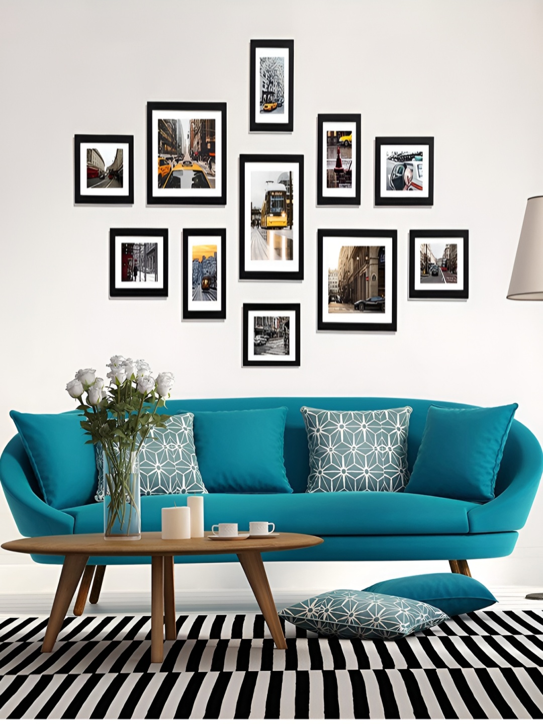 

ArtzFolio Black 11 Pieces Wooden Wall Photo Frames