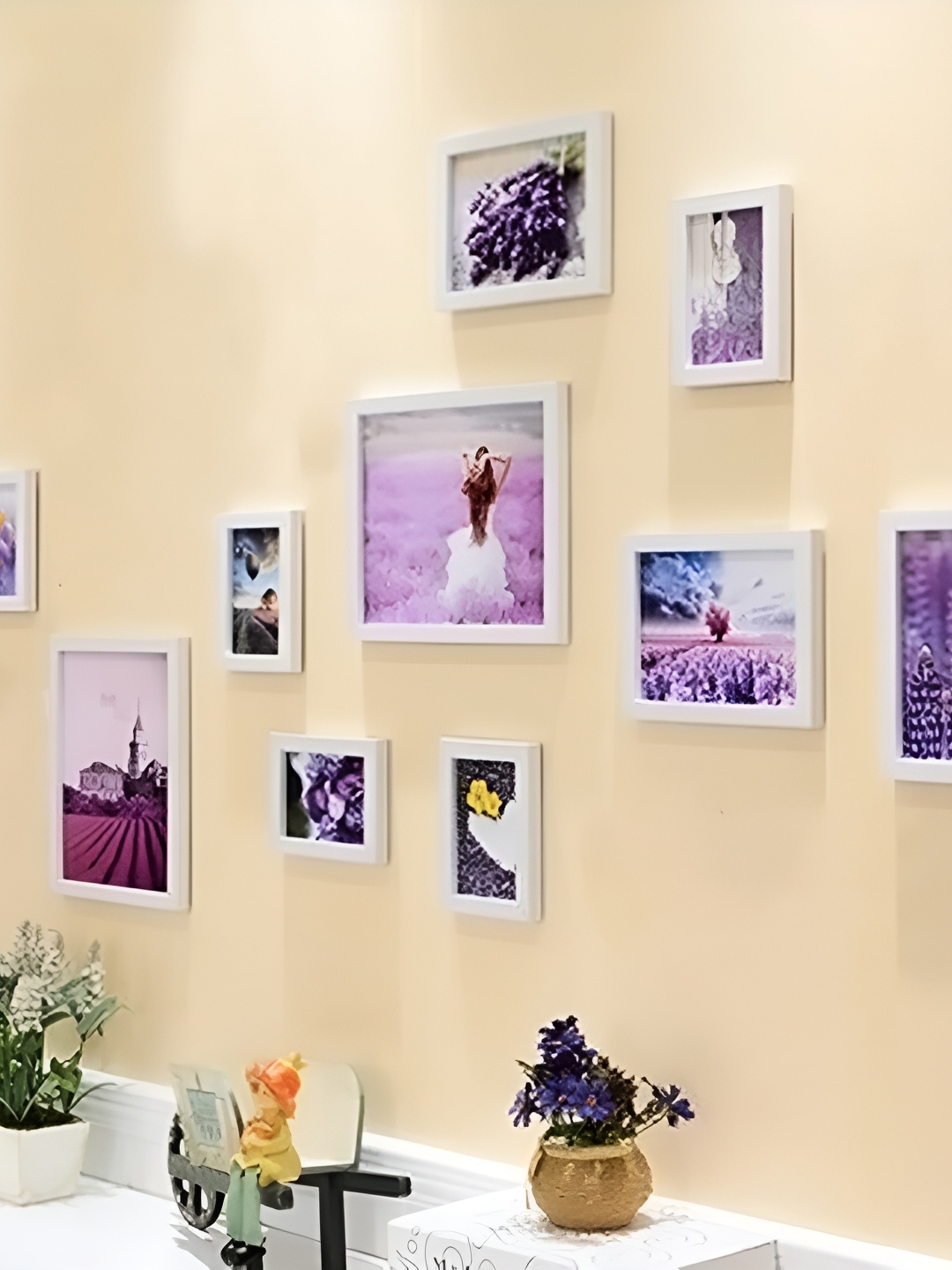 

ArtzFolio White 11 Pieces Wood Wall Photo Frames