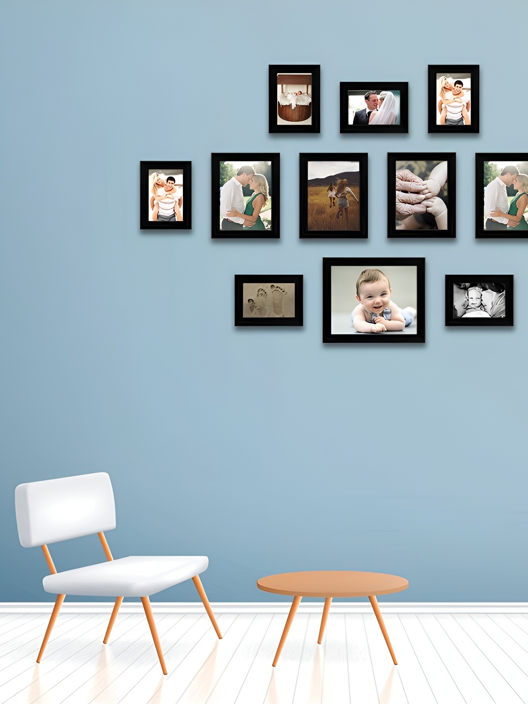 

ArtzFolio Black 12 Pieces Wooden Wall Photo Frames