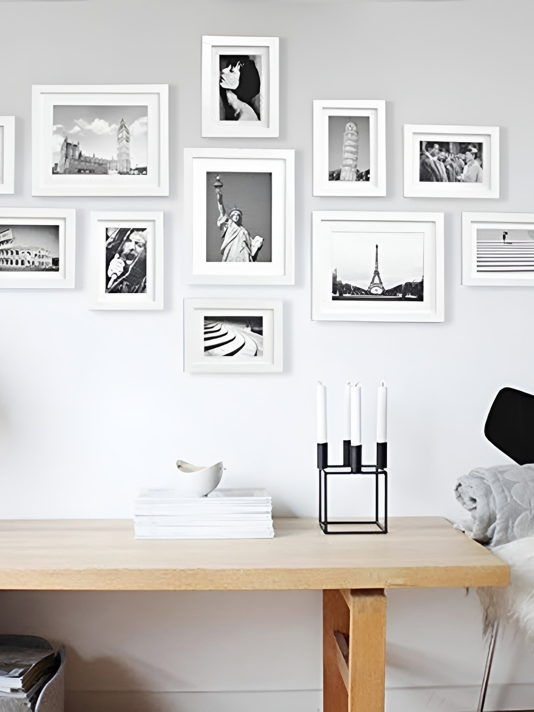 

ArtzFolio White 11 Pieces Wooden Wall Photo Frames
