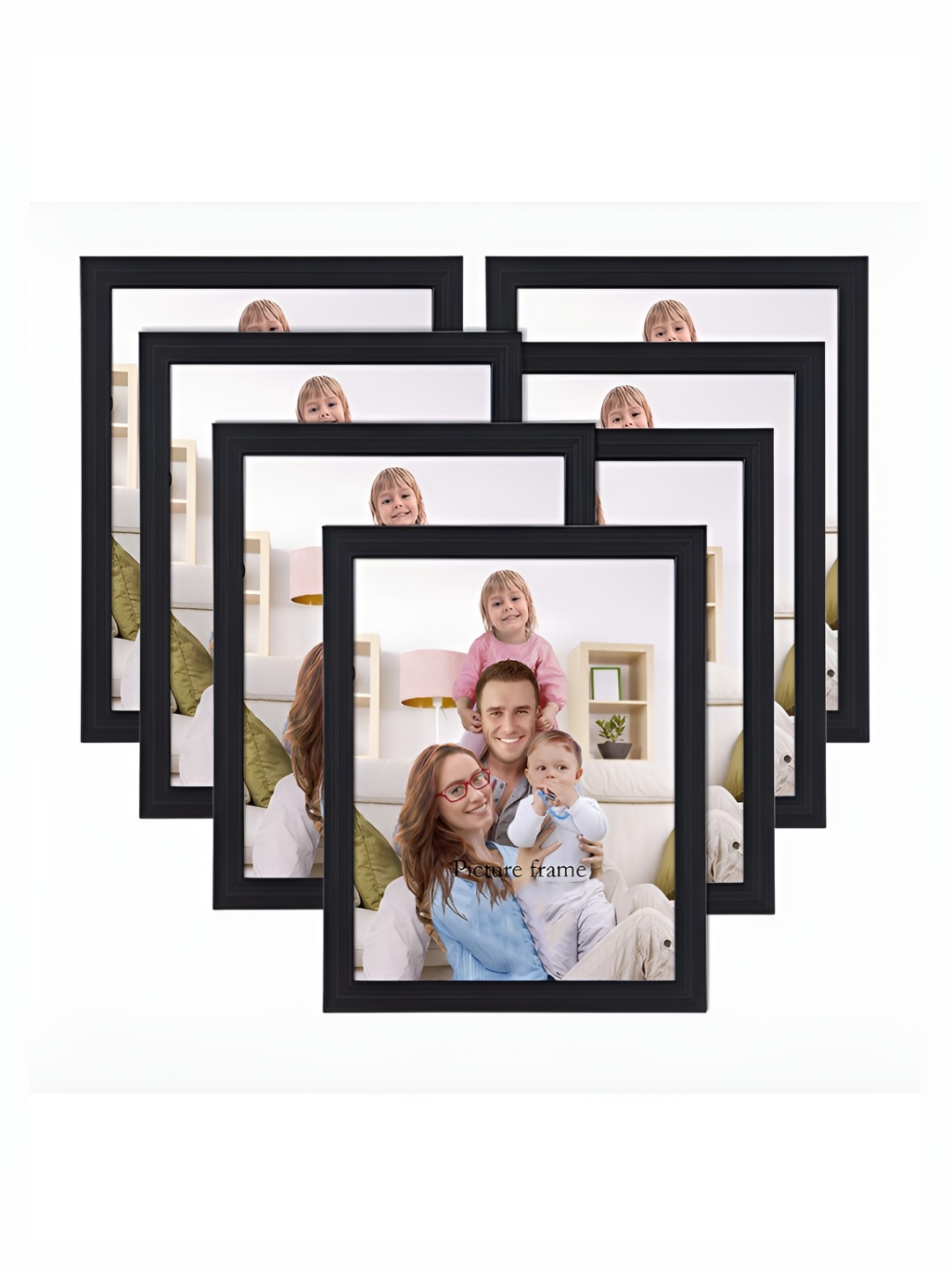 

ArtzFolio Black 7 Pieces Wooden Wall Photo Frames