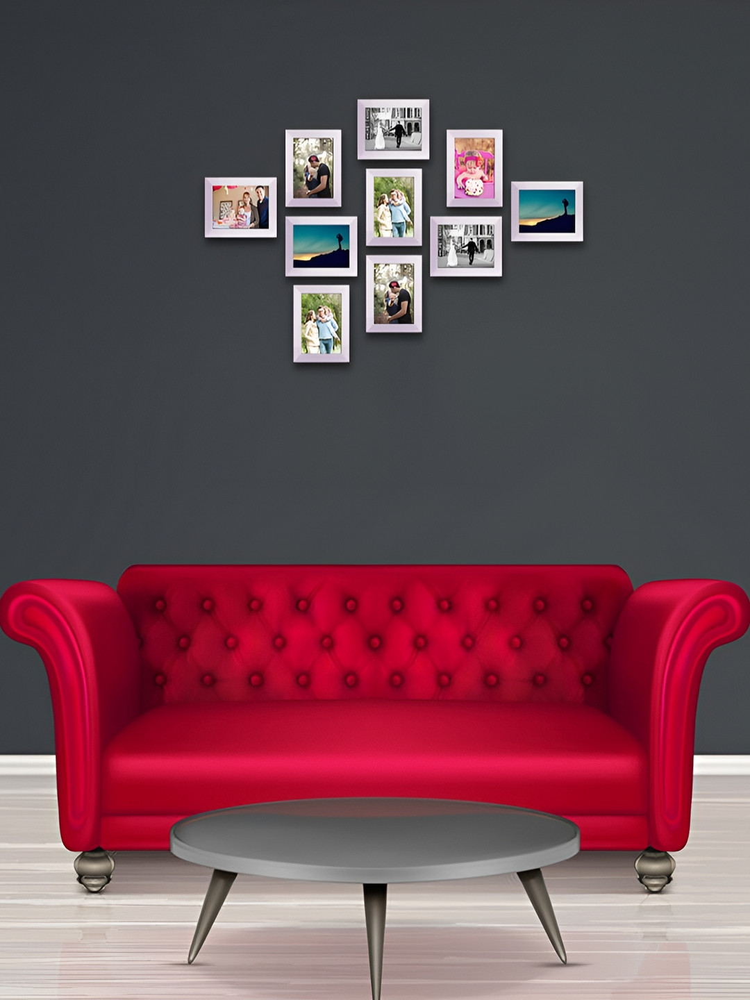 

ArtzFolio White 10 Pieces Wooden Wall Photo Frames