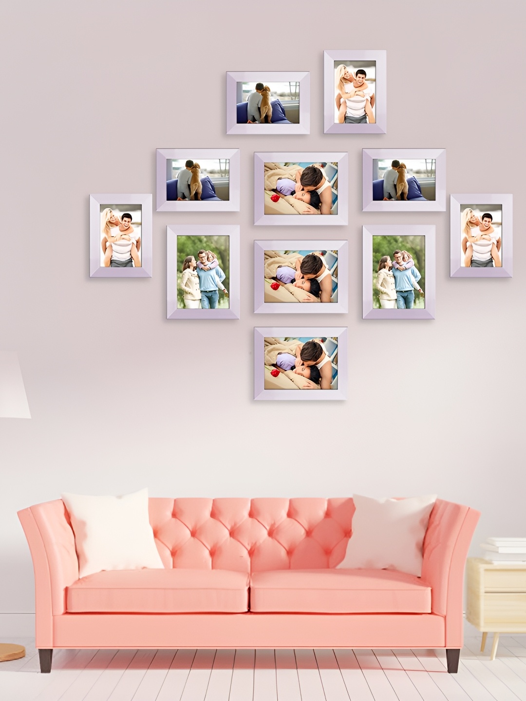 

ArtzFolio White 11 Pieces Wooden Wall Photo Frames