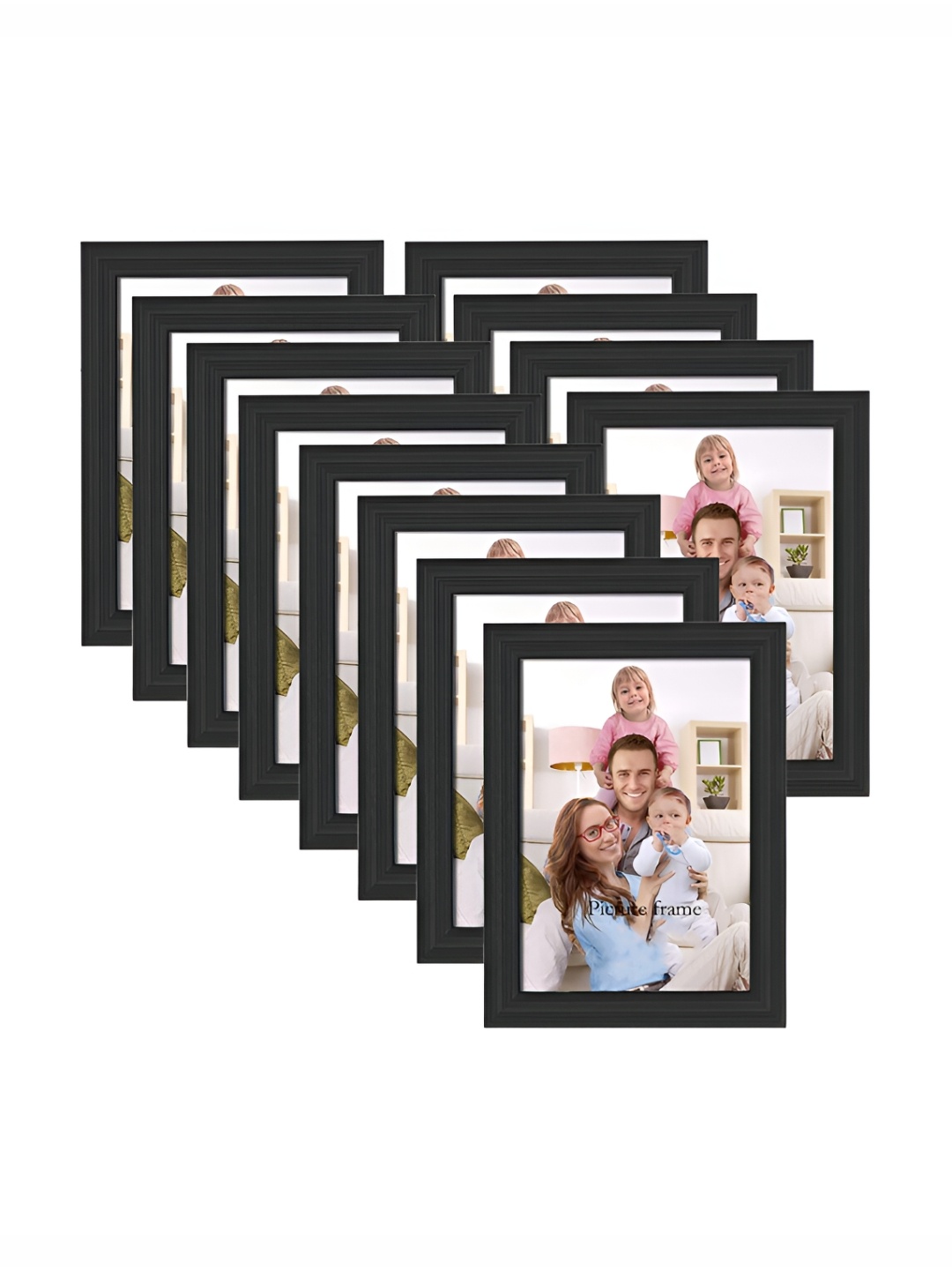 

ArtzFolio Black 12 Pieces Wooden Wall Photo Frames