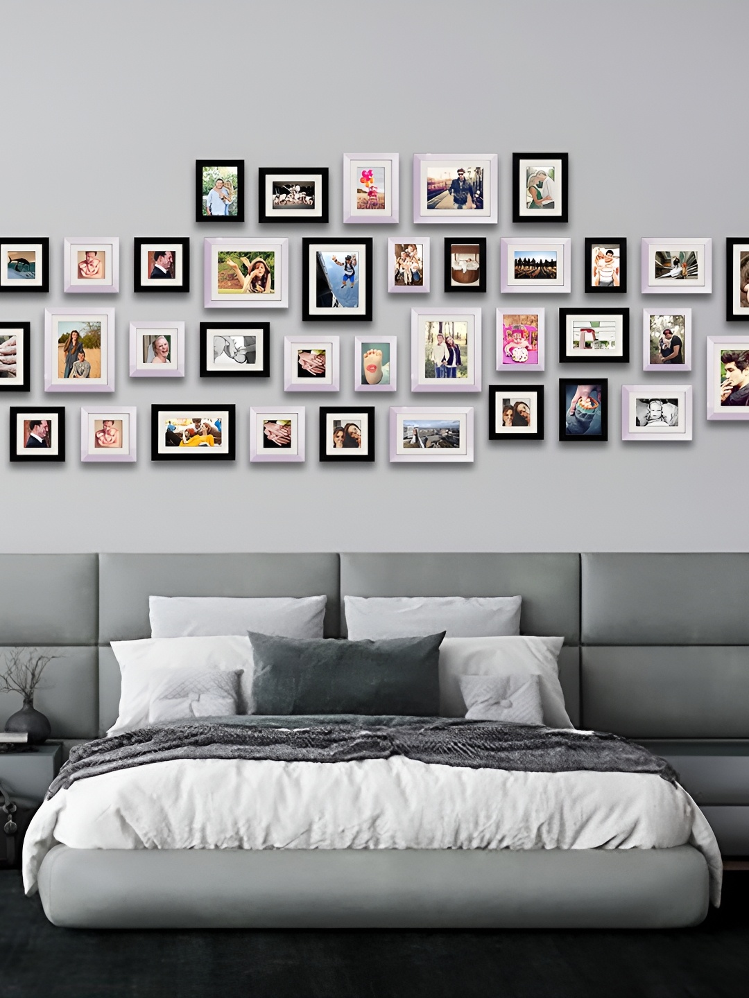 

ArtzFolio White & Black 39Pcs Wooden Wall Photo Frames