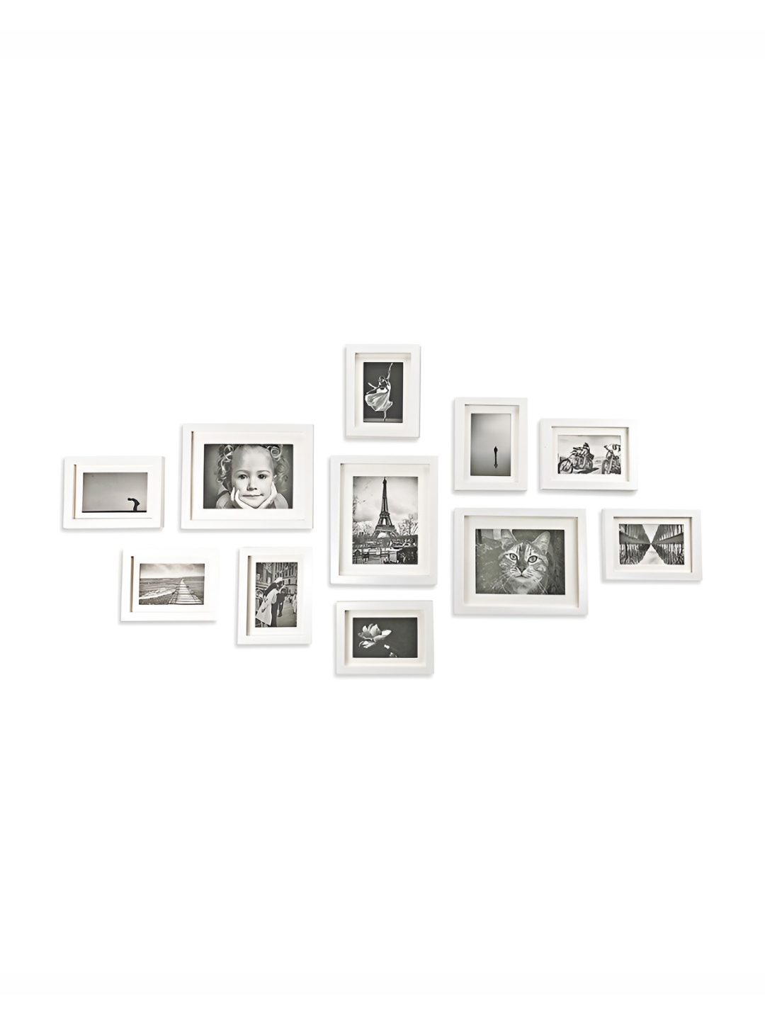 

ArtzFolio White 11 Pieces Wooden Wall Photo Frames