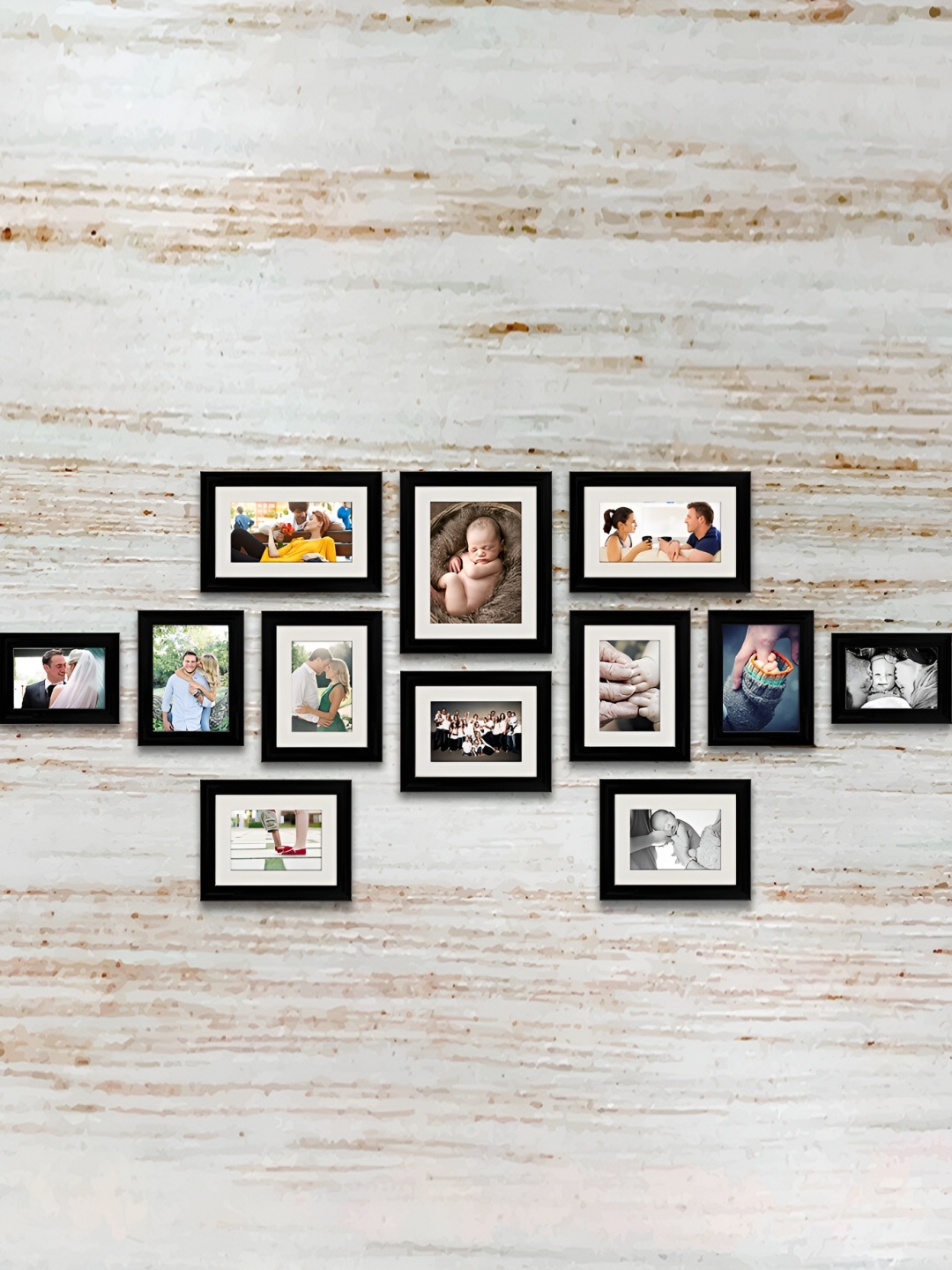 

ArtzFolio Black 12 Pieces Wooden Wall Photo Frames