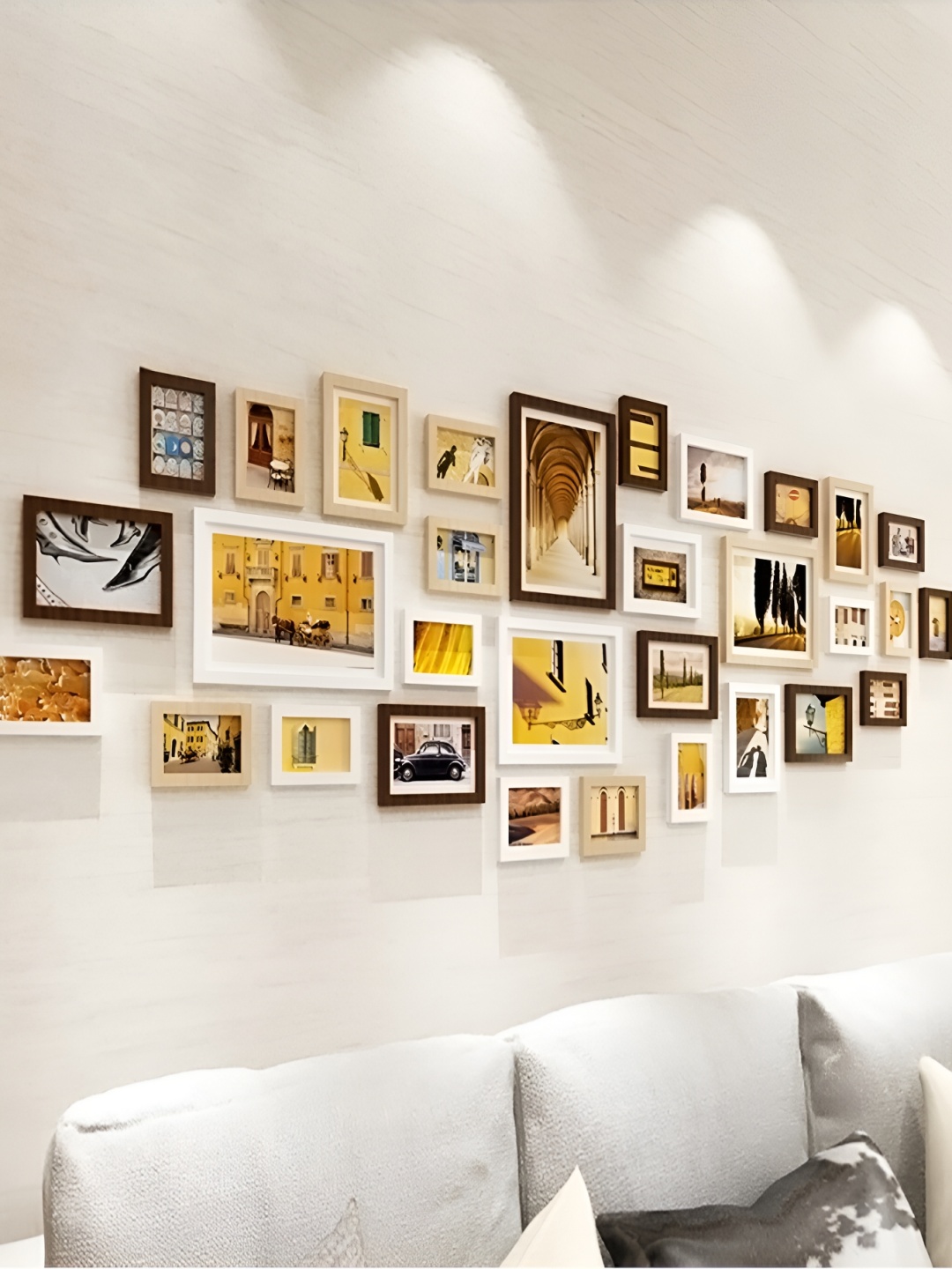 

ArtzFolio Brown 31 Pieces Wooden Wall Photo Frames