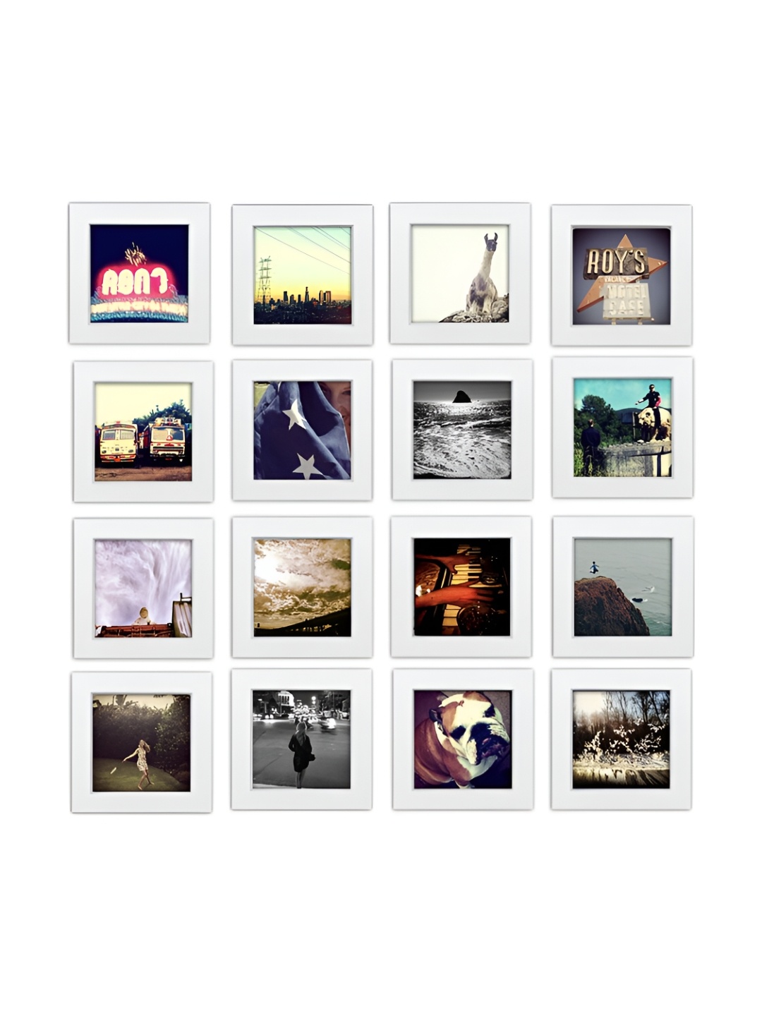 

ArtzFolio White 16 Pieces Wooden Wall Photo Frames