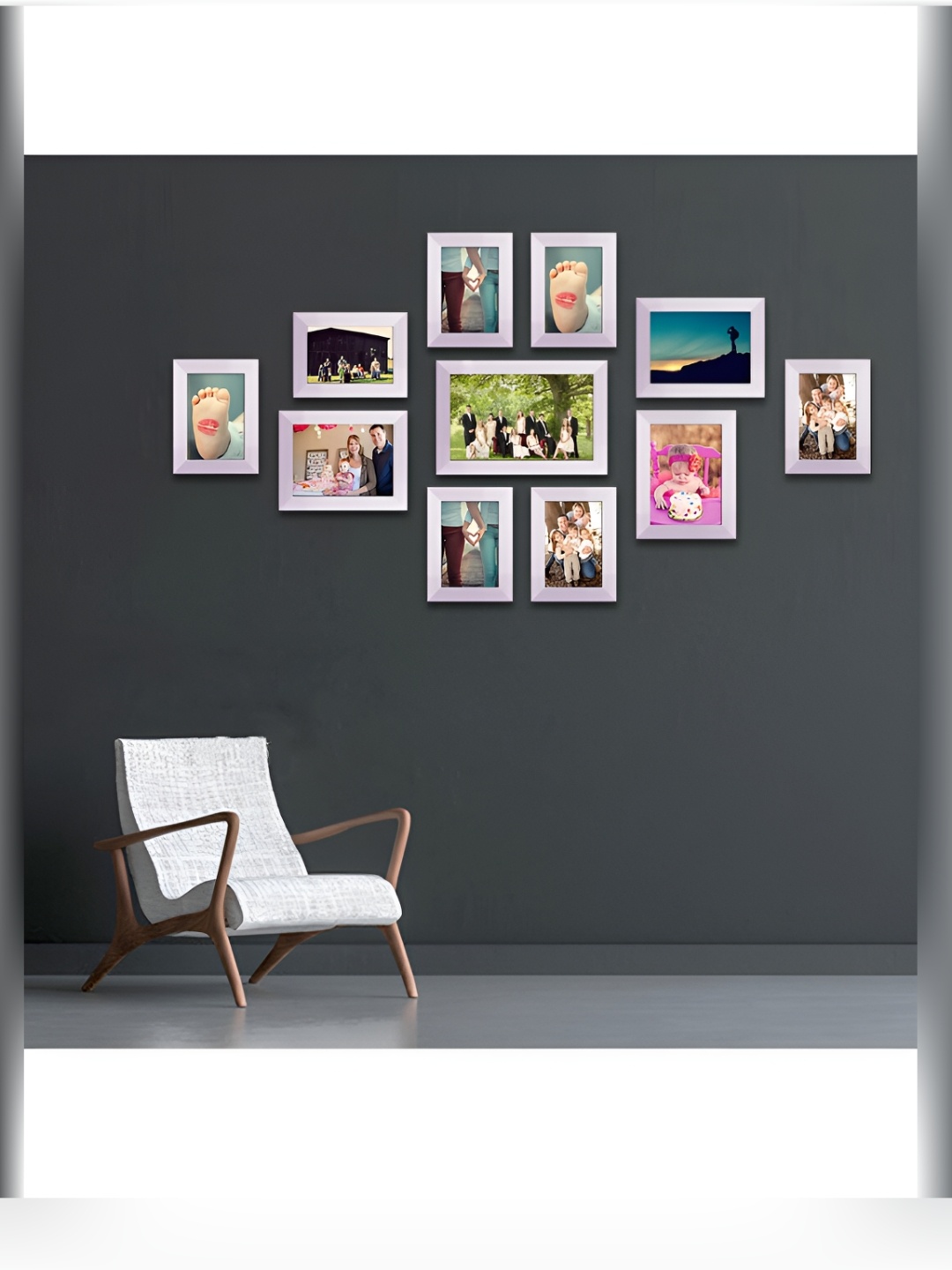 

ArtzFolio White 11Pcs Wooden Wall Photo Frames