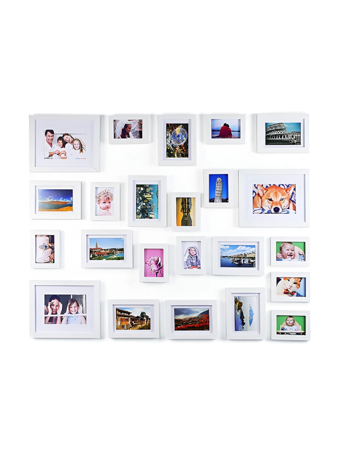 

ArtzFolio White 23Pcs Wooden Wall Photo Frames