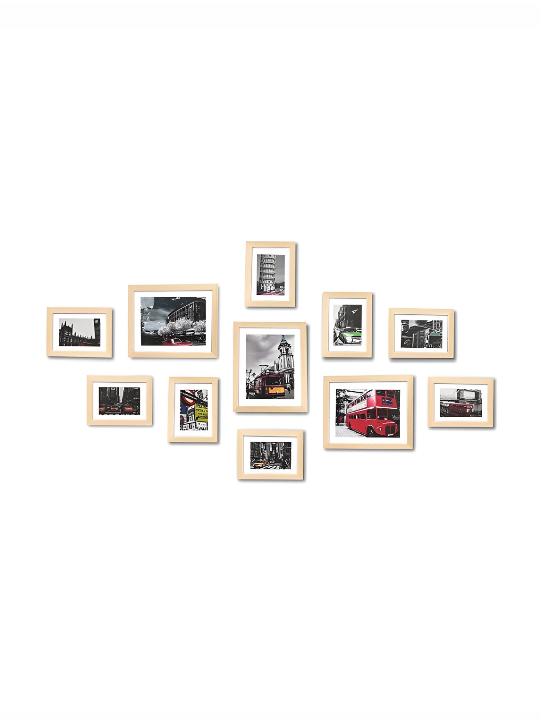 

ArtzFolio Camel Brown 11 Pieces Wooden Wall Photo Frames