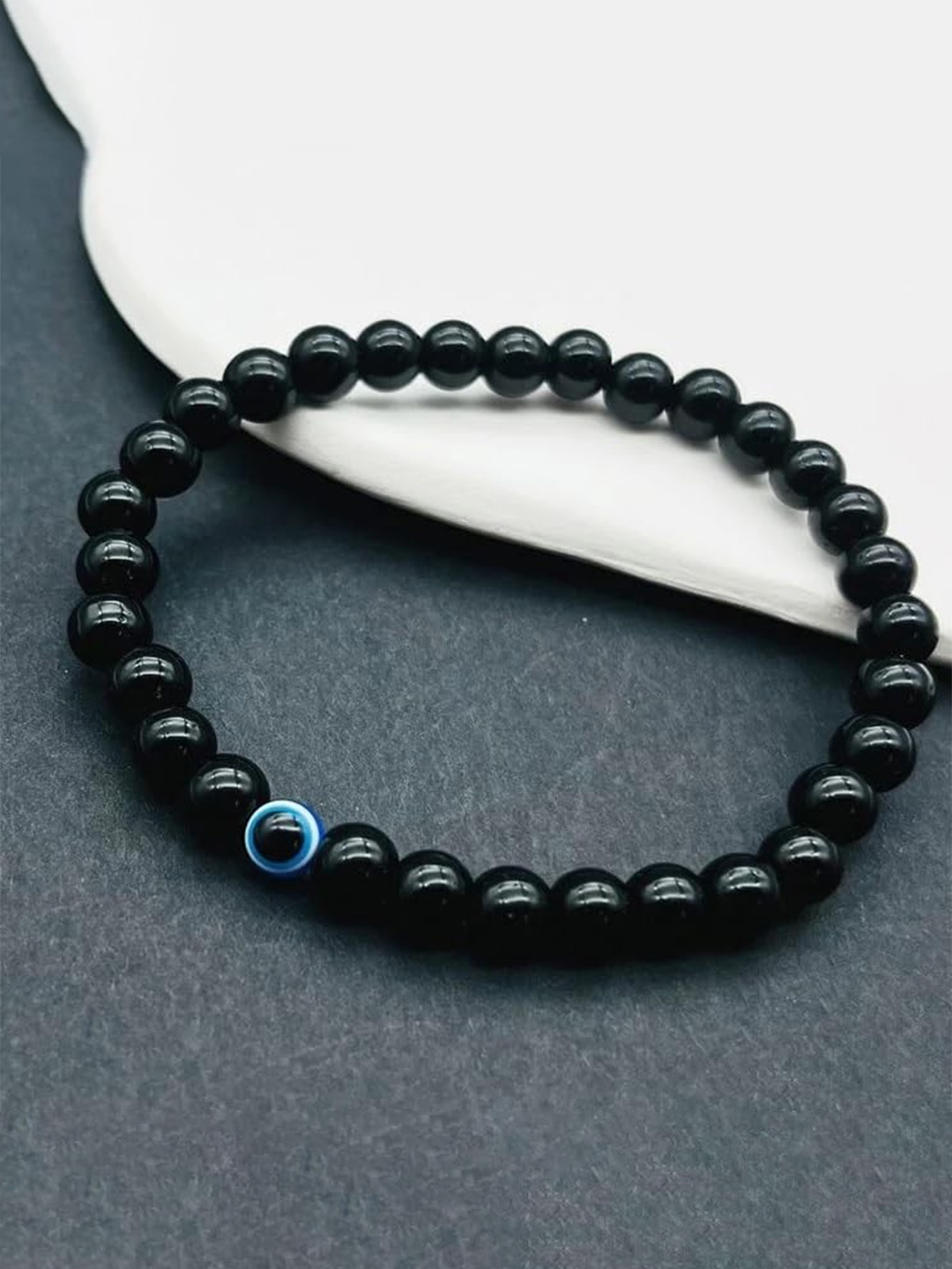 

The Pari Beaded Slip-On Bracelet, Black