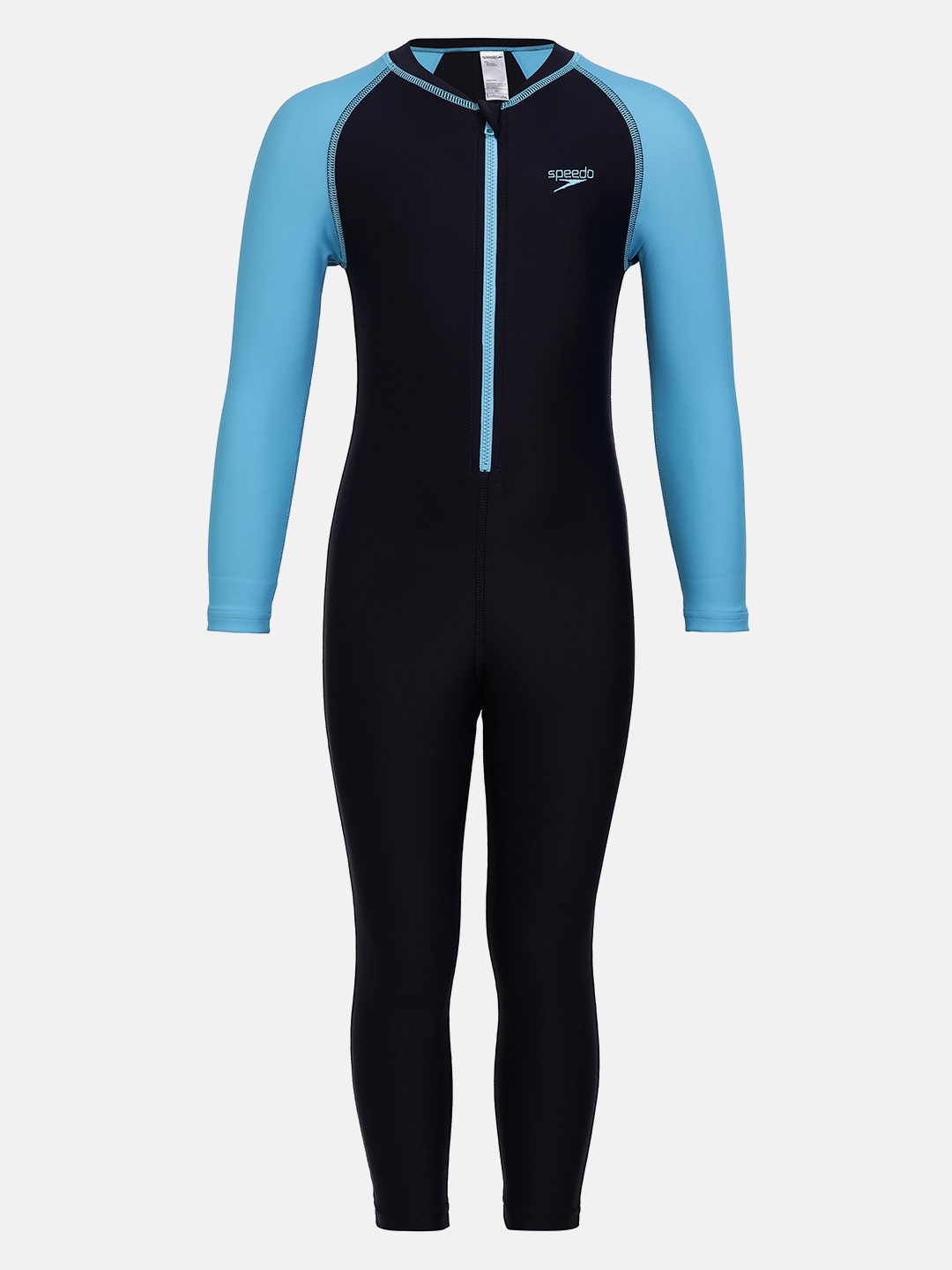 

Speedo Boys Colorblocked Legsuit, Navy blue