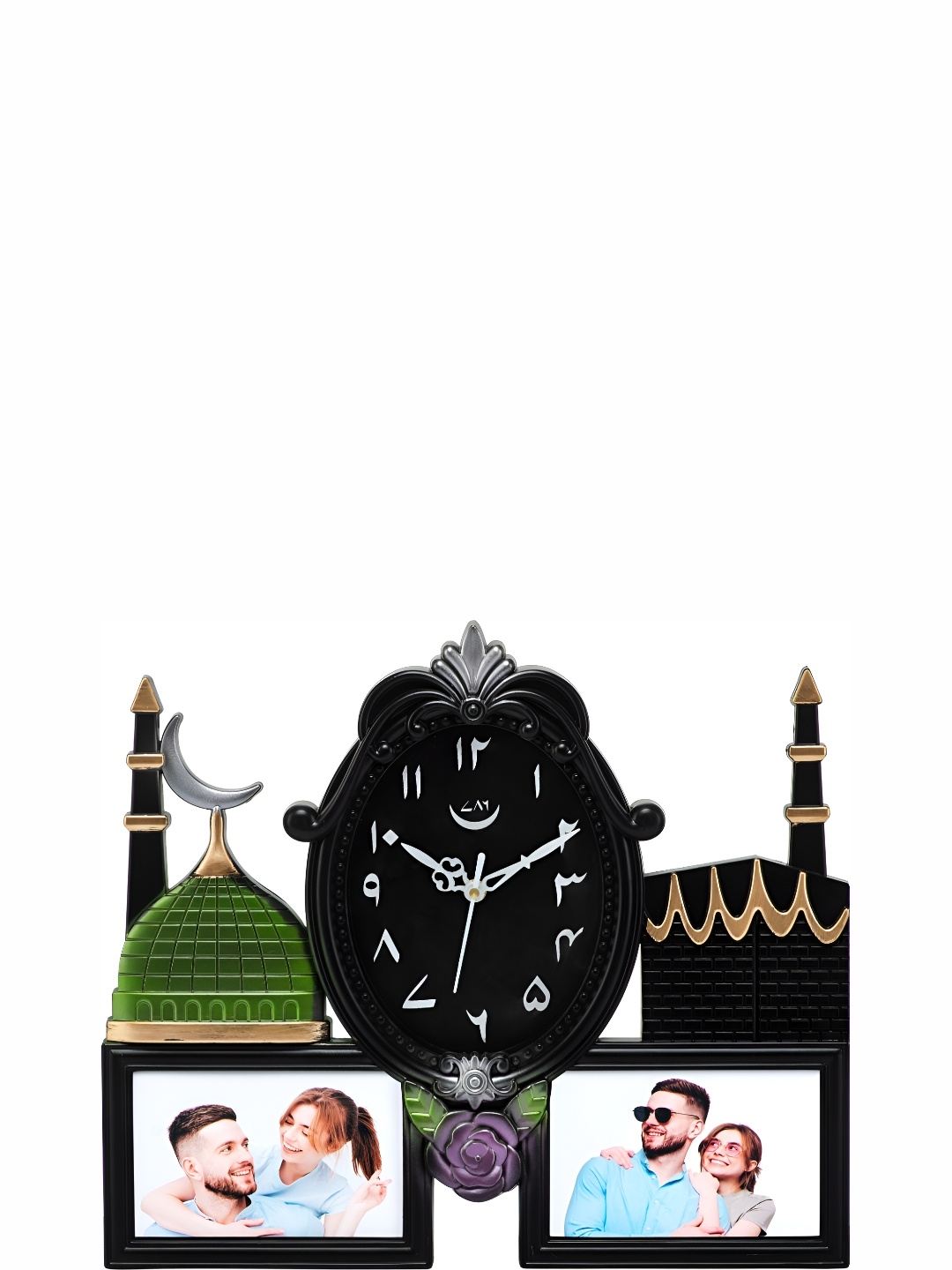 

Attractionz Black & White Textured Olavl Shaped Contemporary Wall Clock