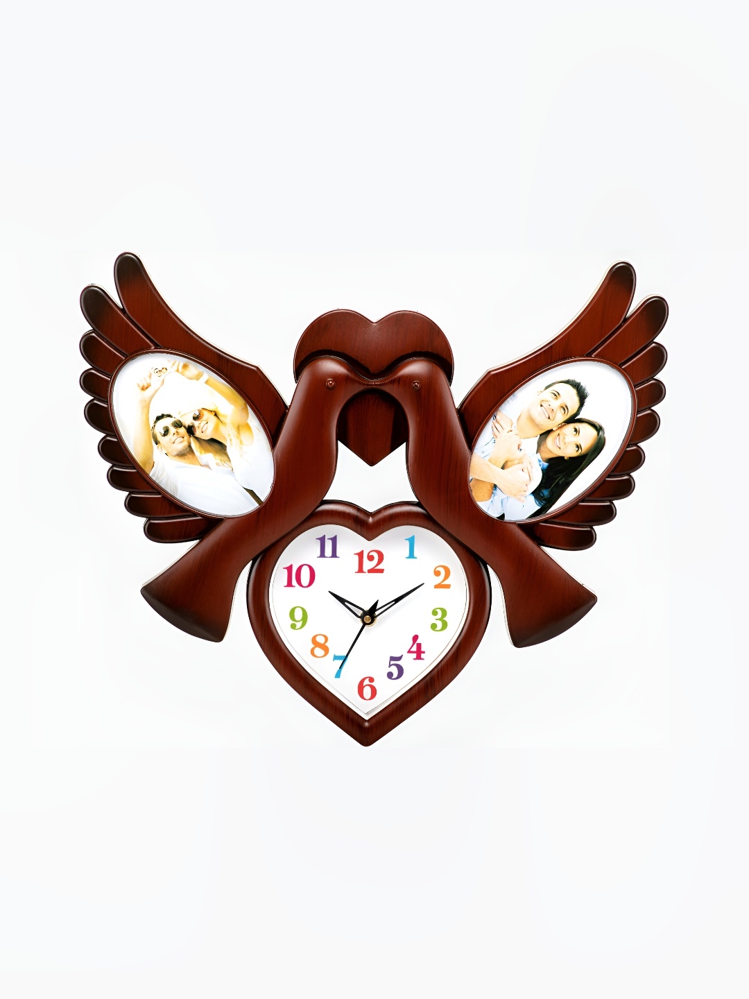 

Attractionz Brown & White Textured Contemporary Wall Clock